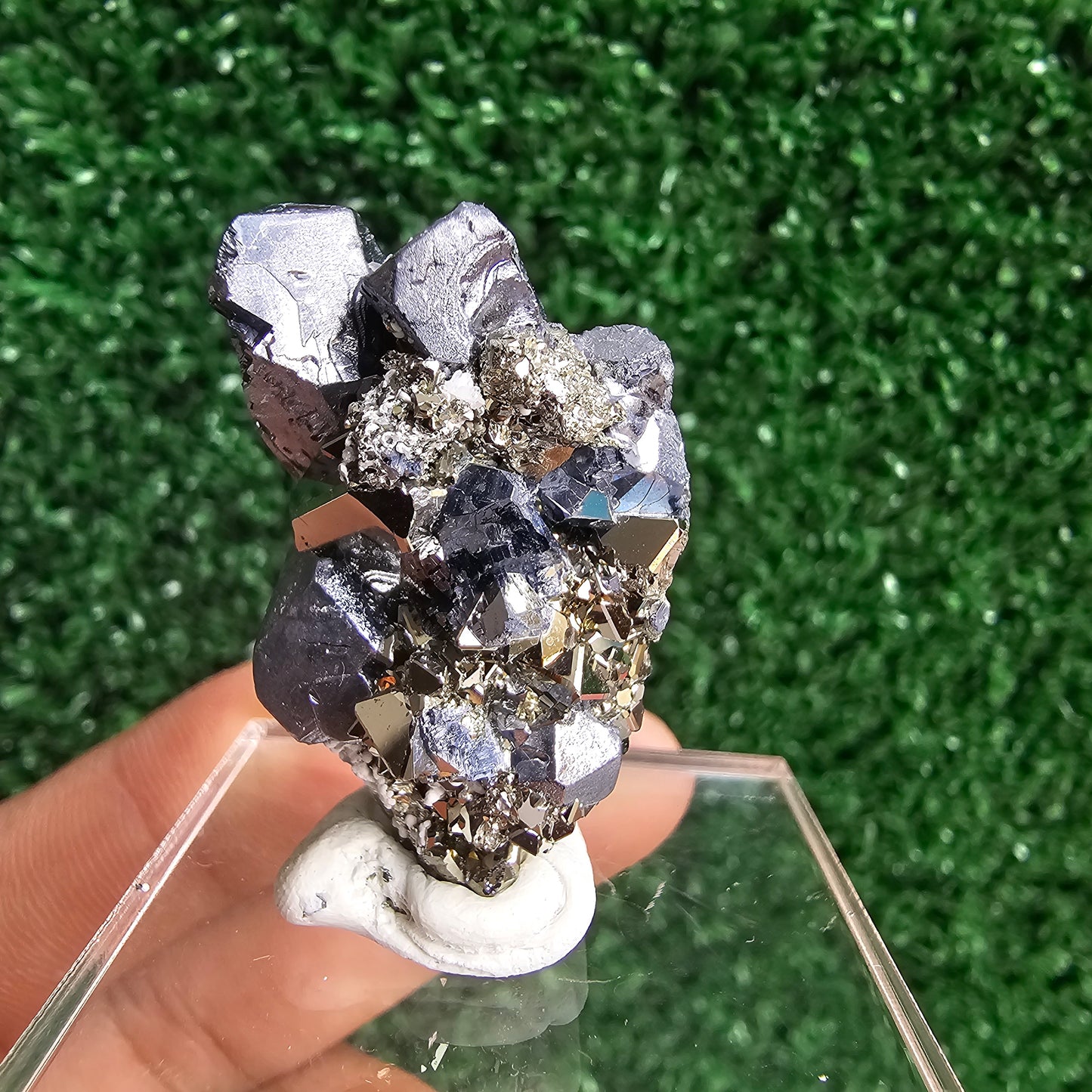 Galena with Pyrite octahedral