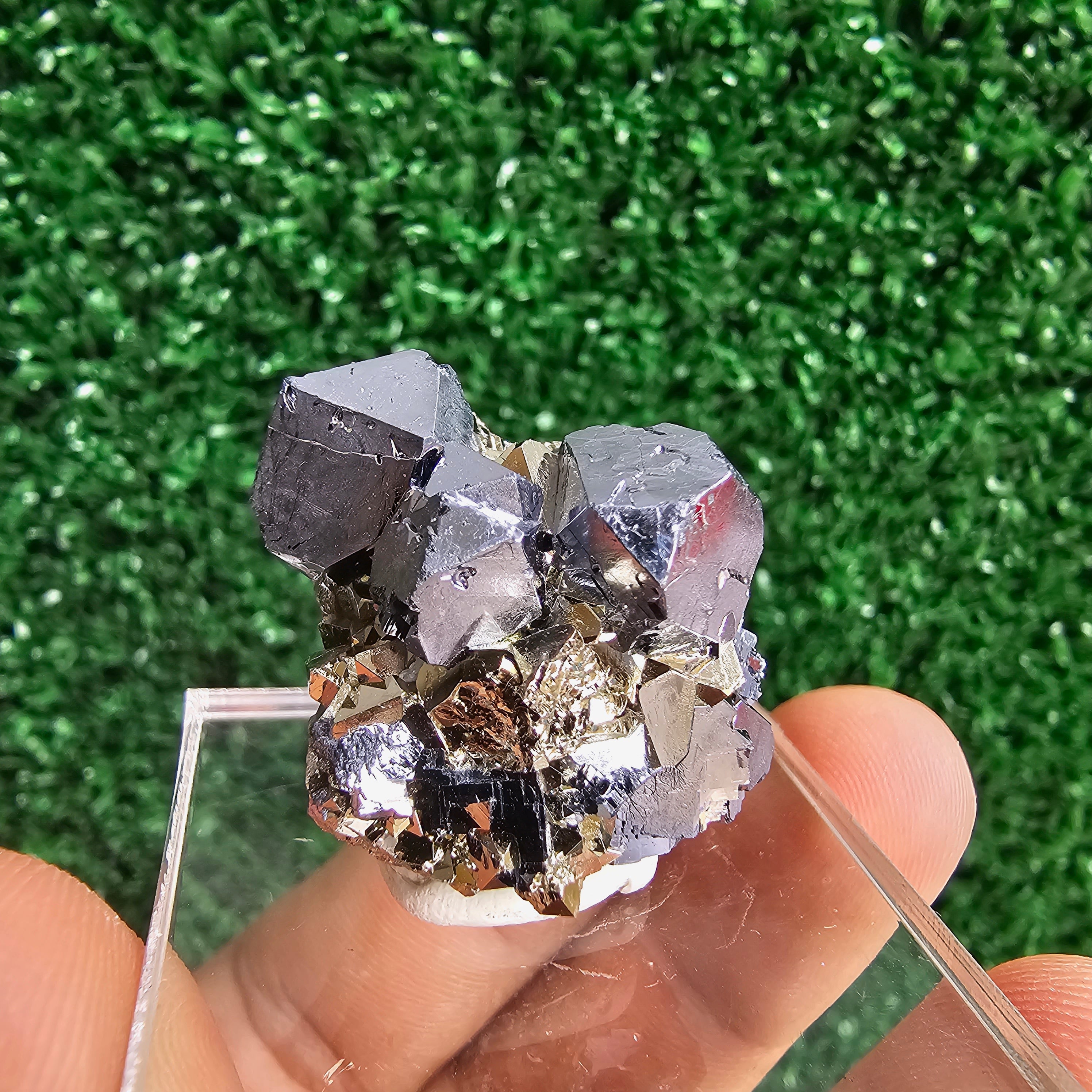 Galena with Pyrite octahedral
