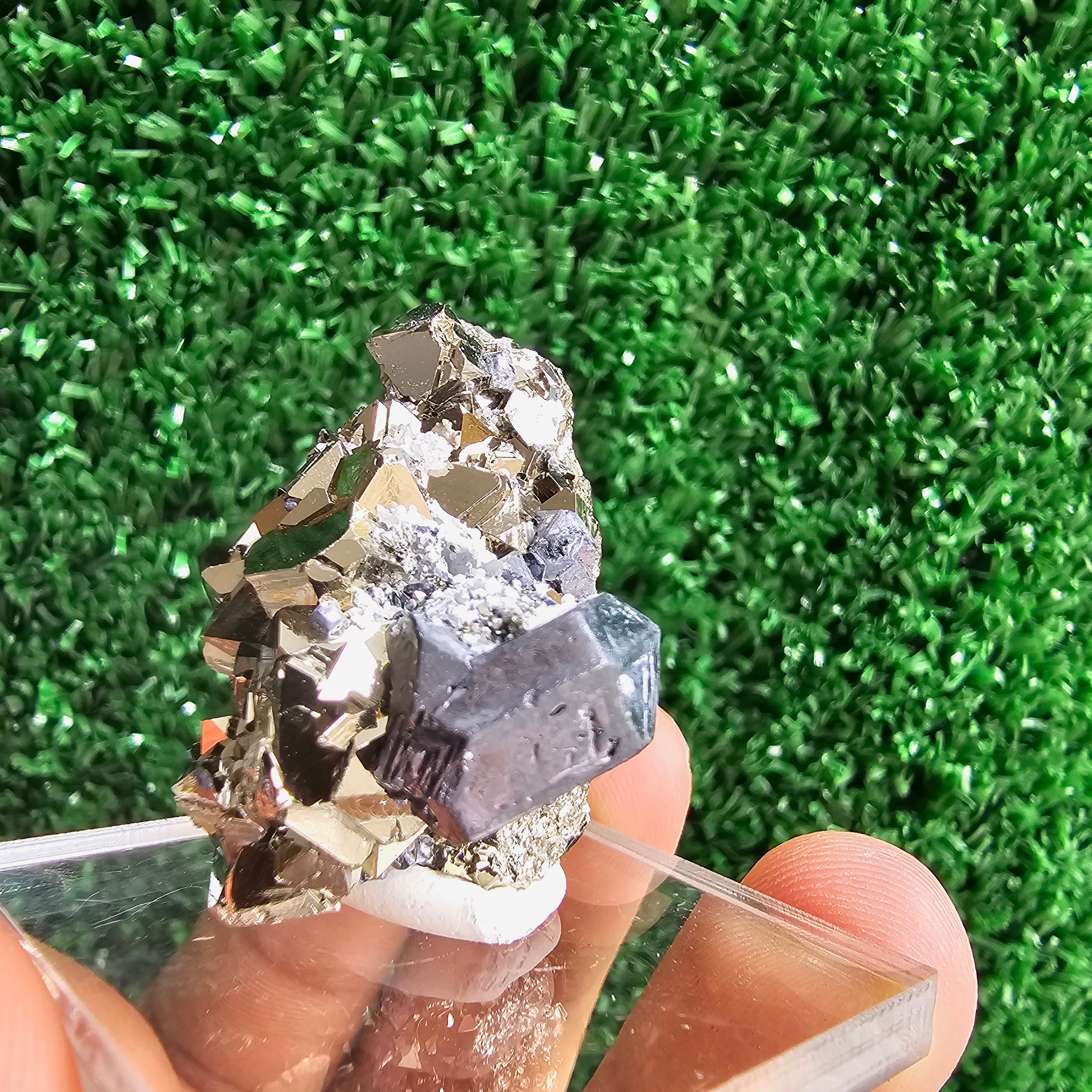 Galena with Pyrite octahedral