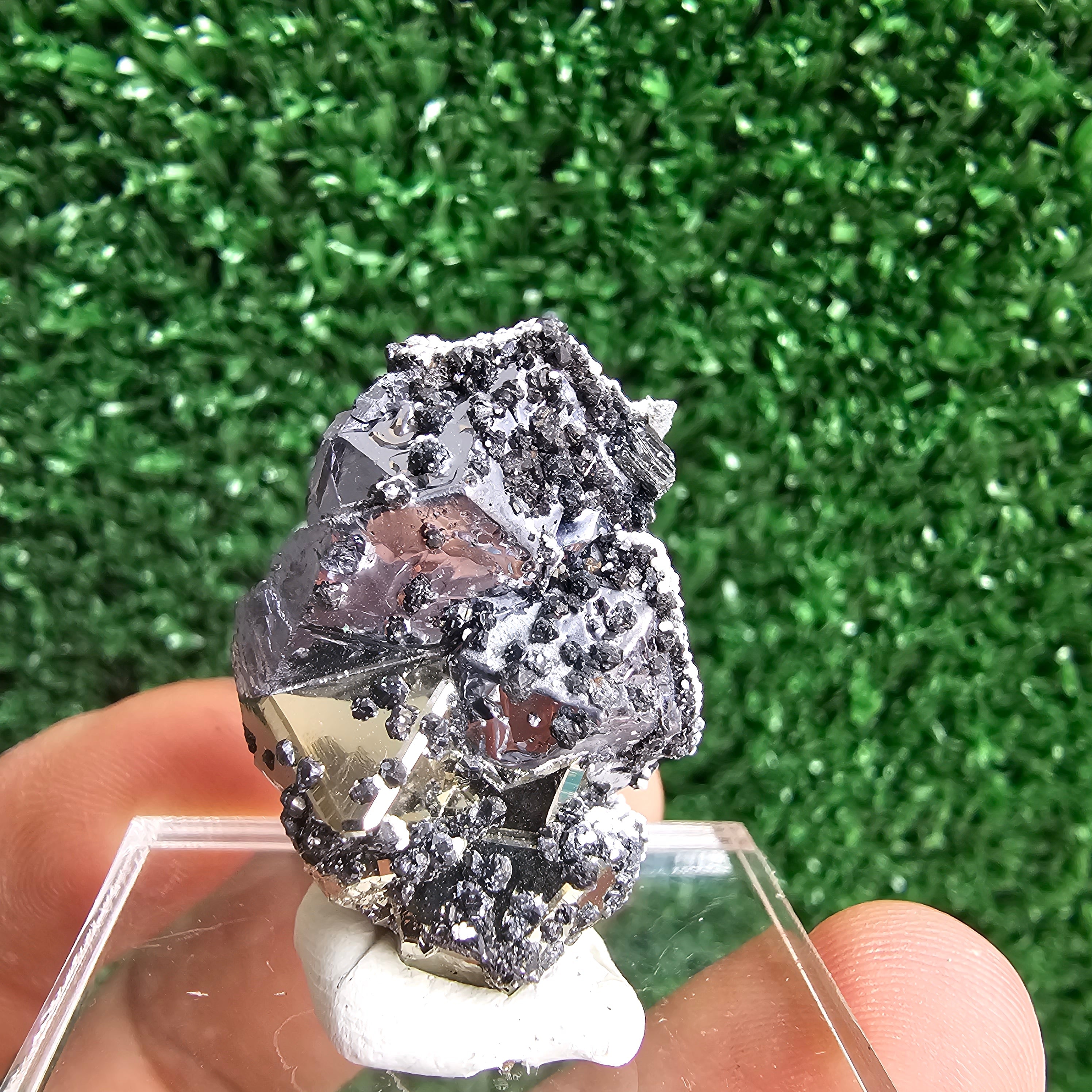 Galena with Pyrite octahedral