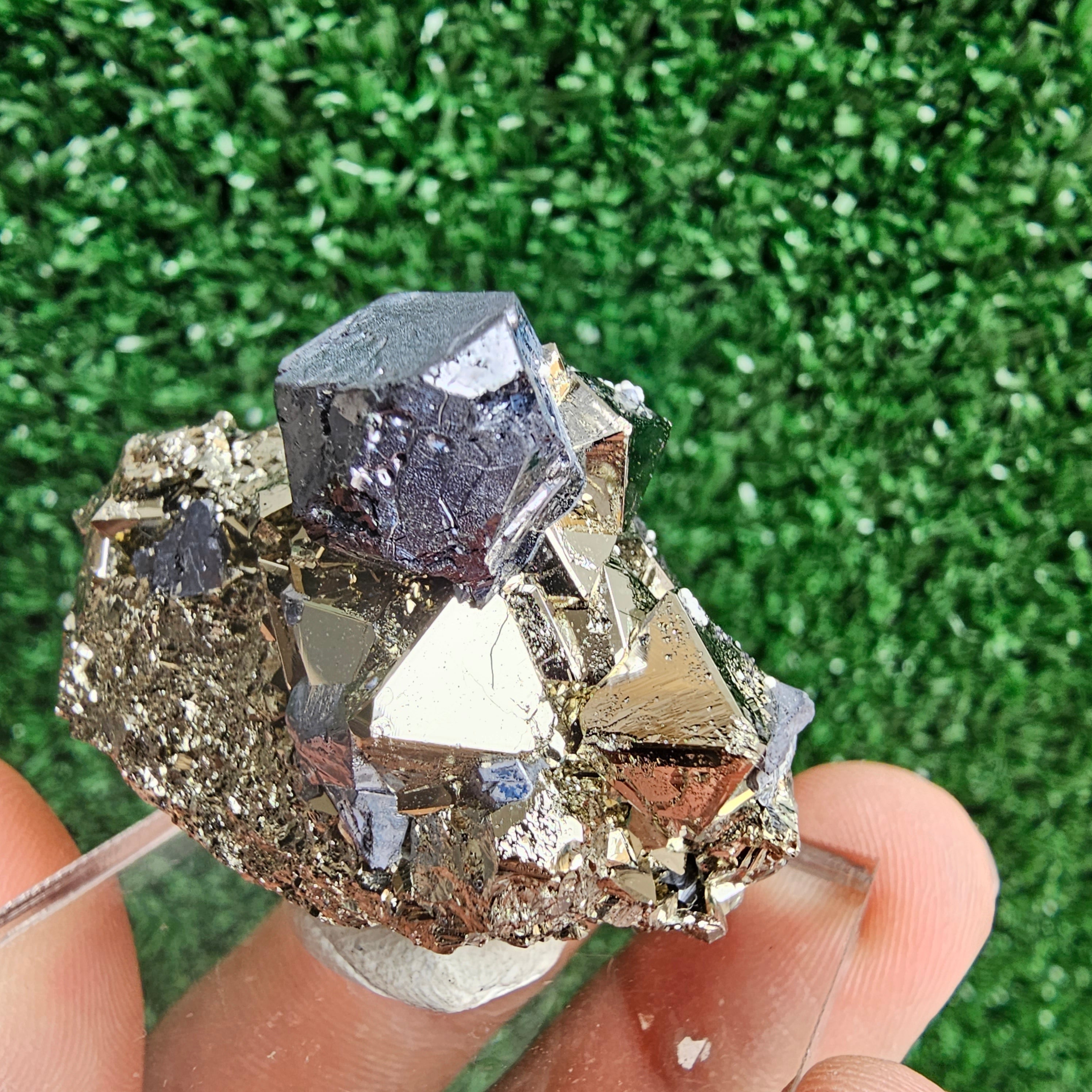 Galena with Pyrite octahedral
