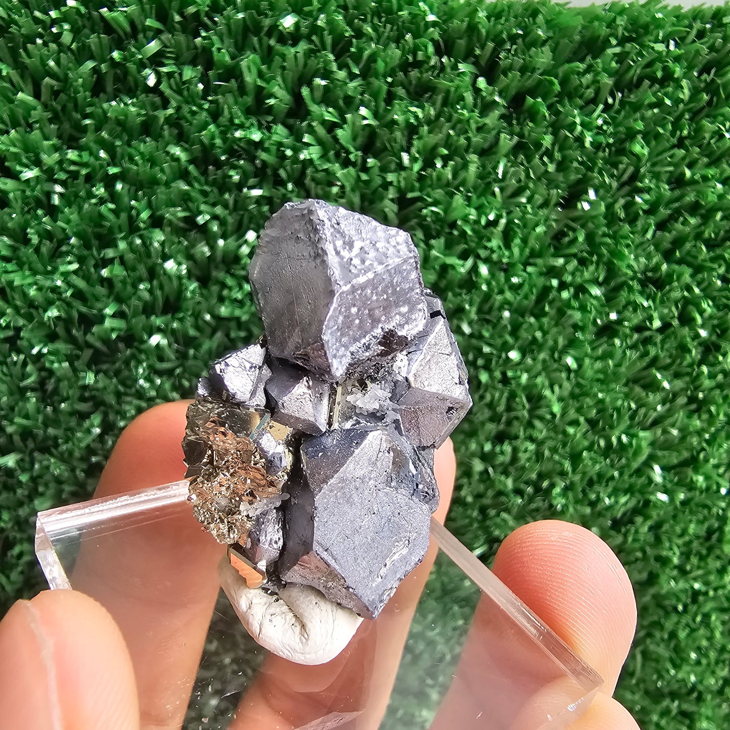 Galena with Pyrite octahedral