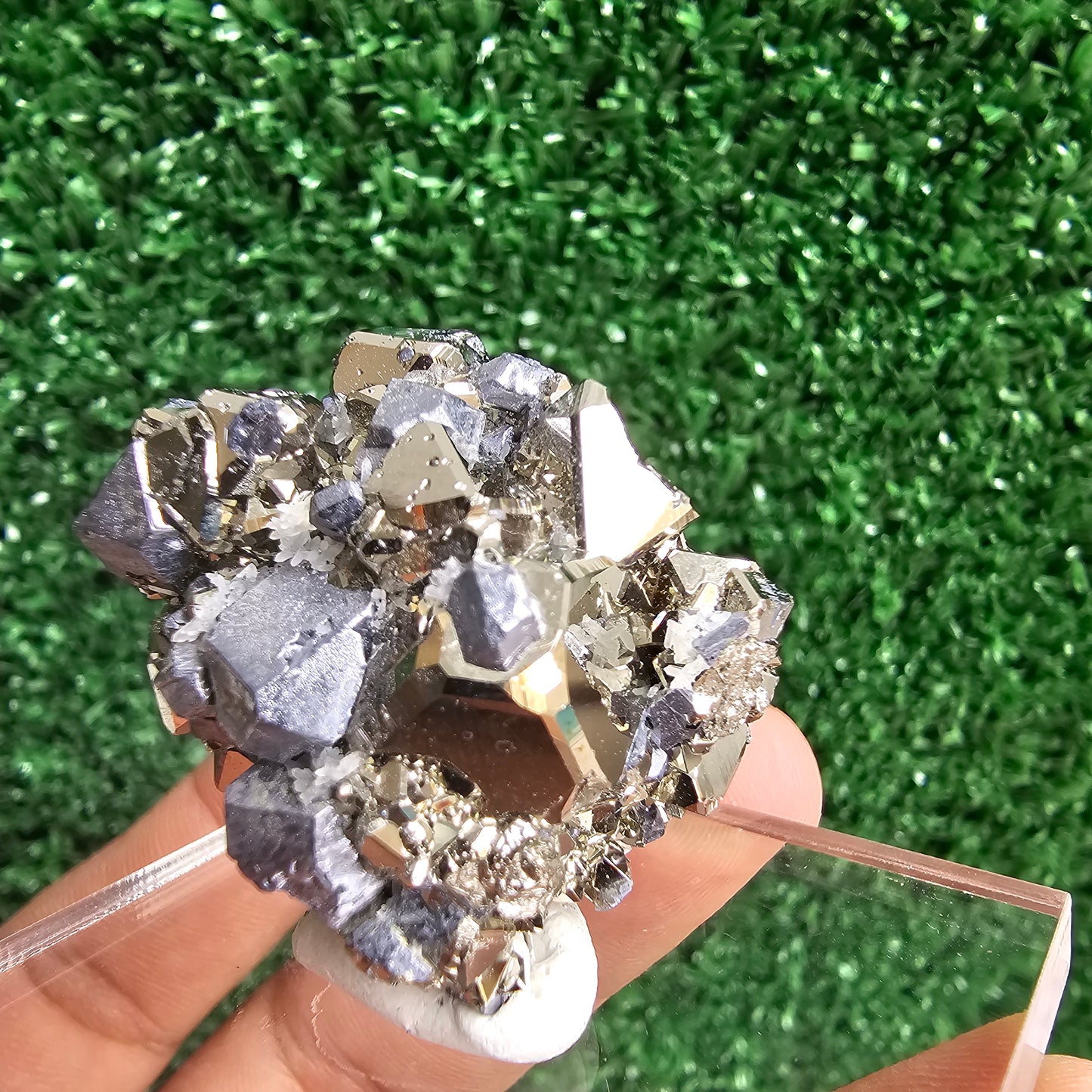 Galena with Pyrite octahedral