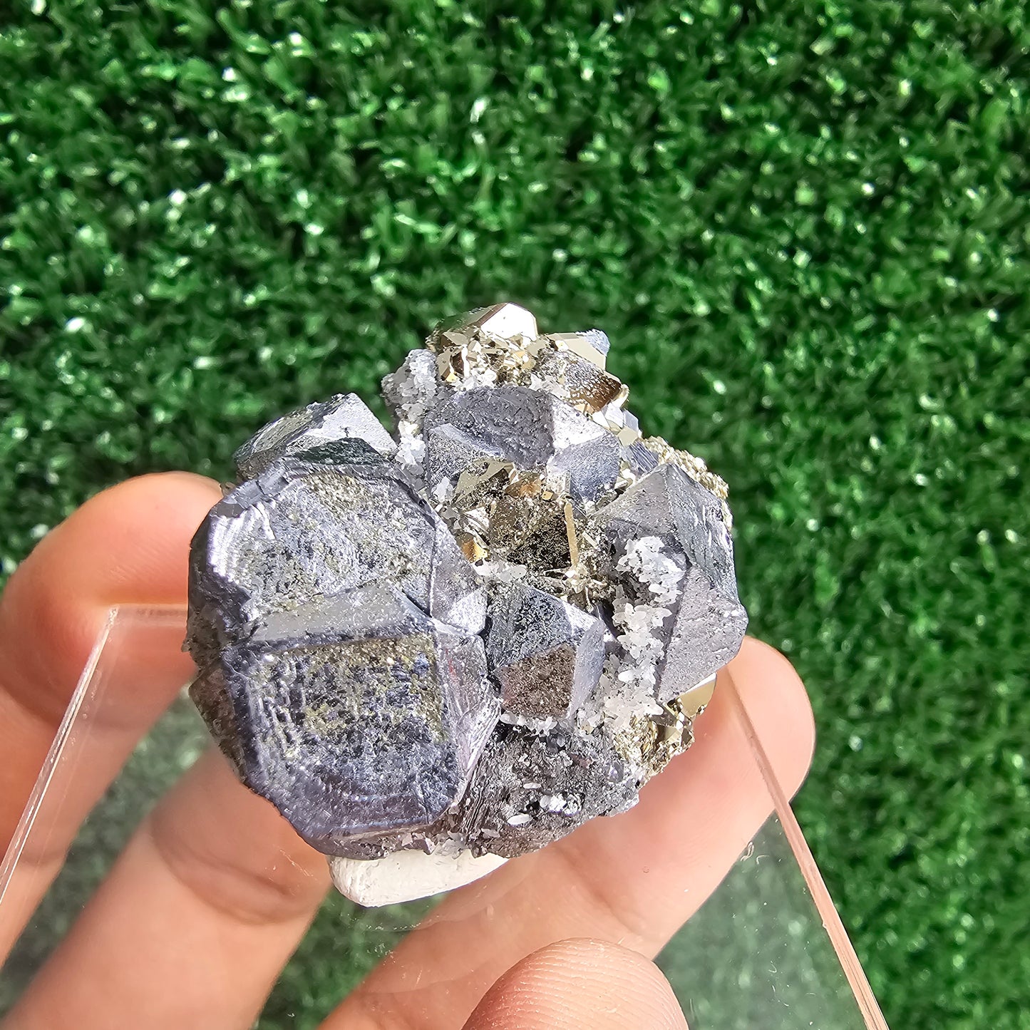 Galena with Pyrite octahedral