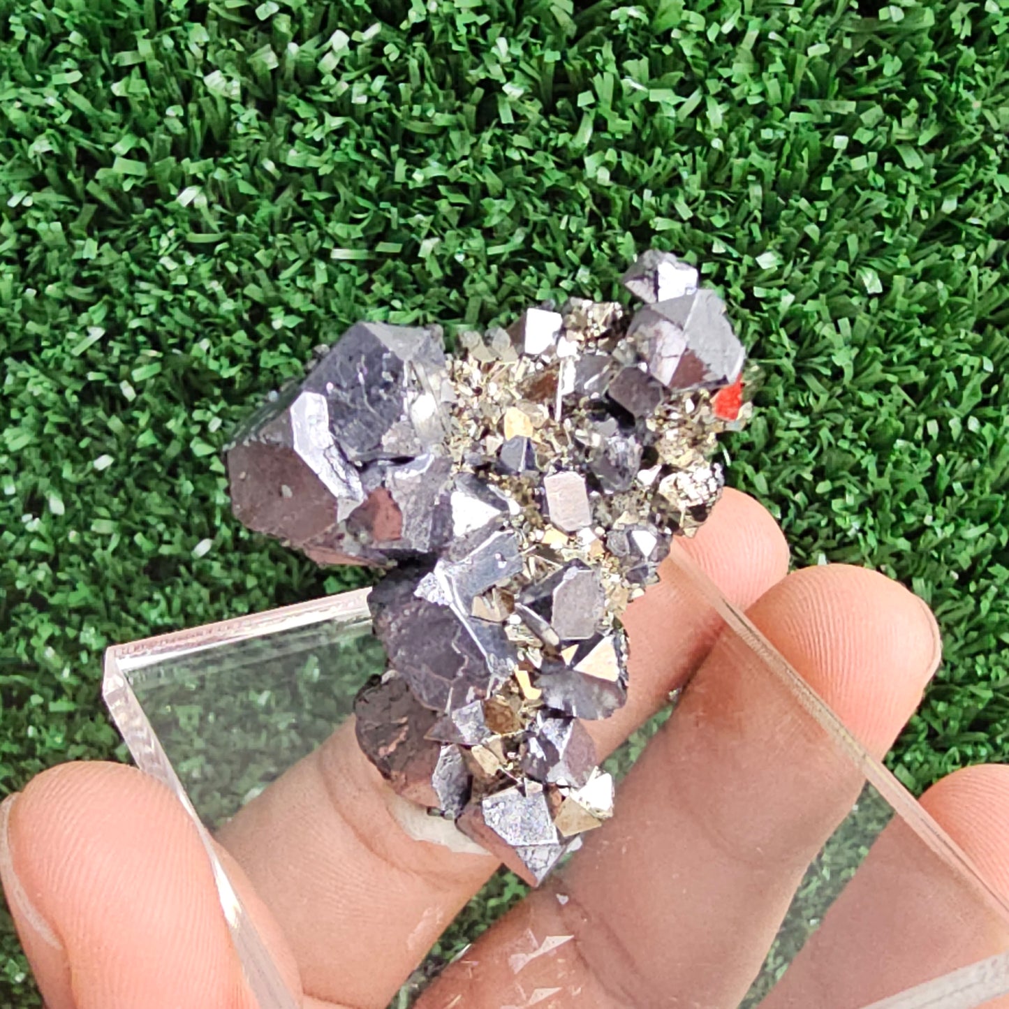 Galena with Pyrite octahedral