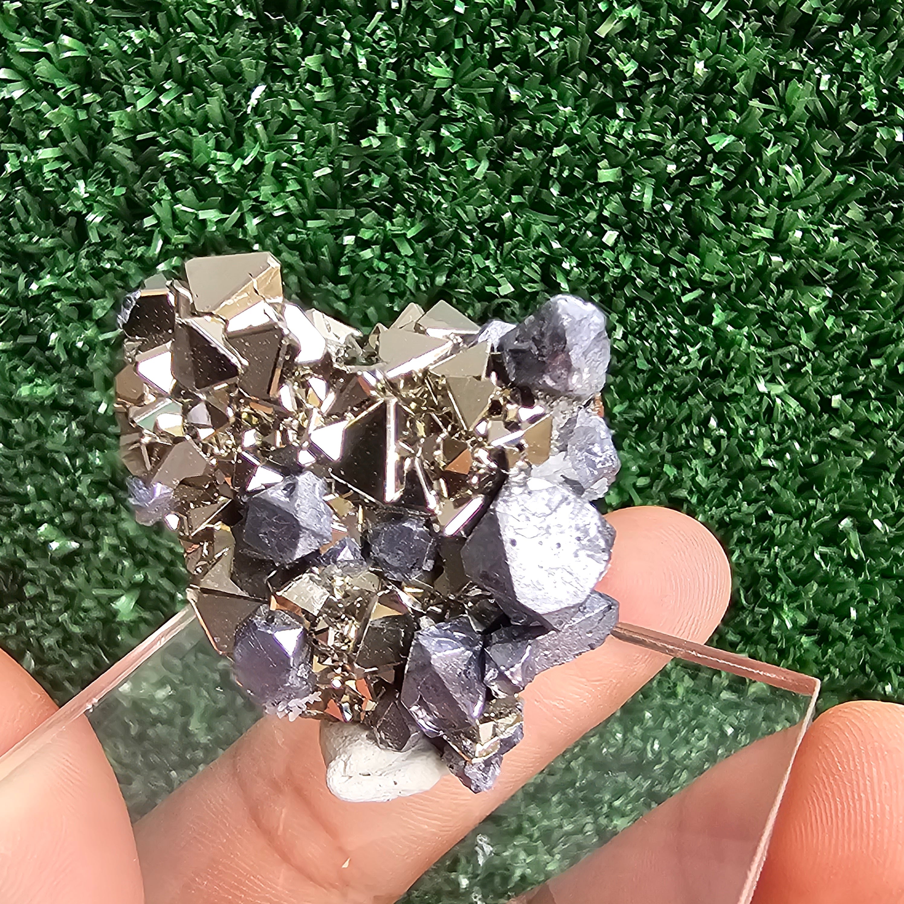 Galena with Pyrite octahedral