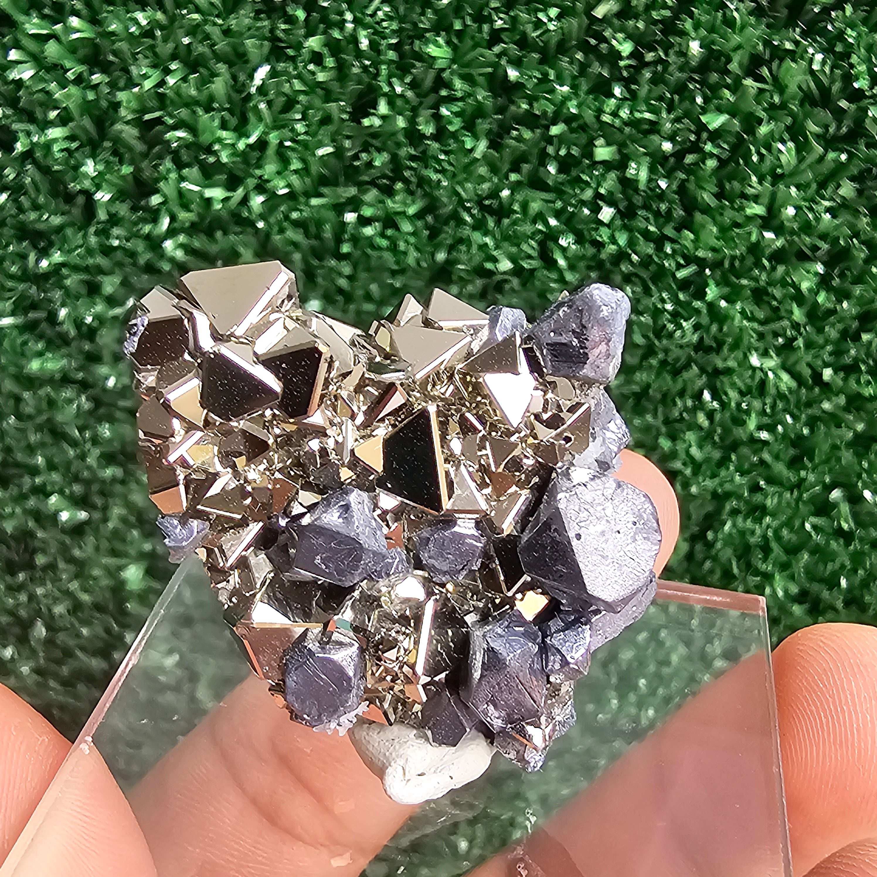 Galena with Pyrite octahedral