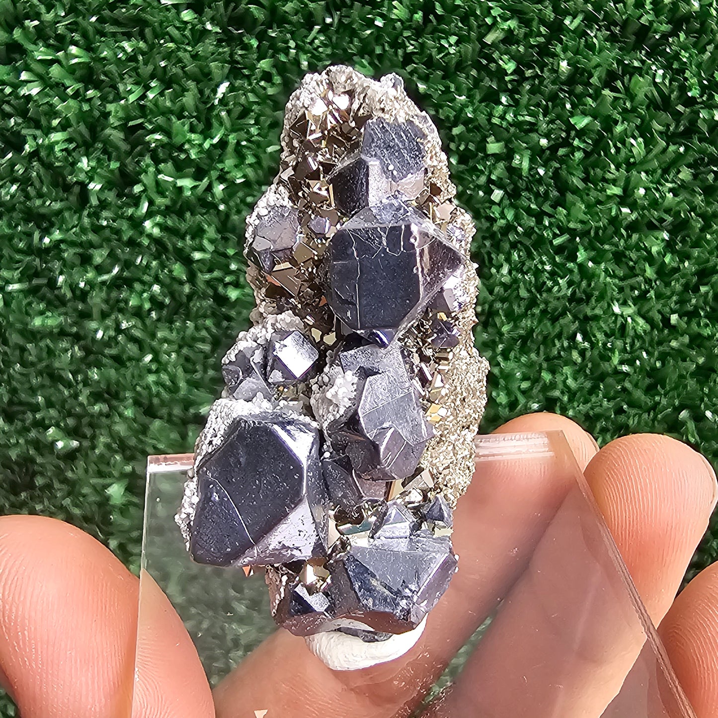 Galena with Pyrite octahedral