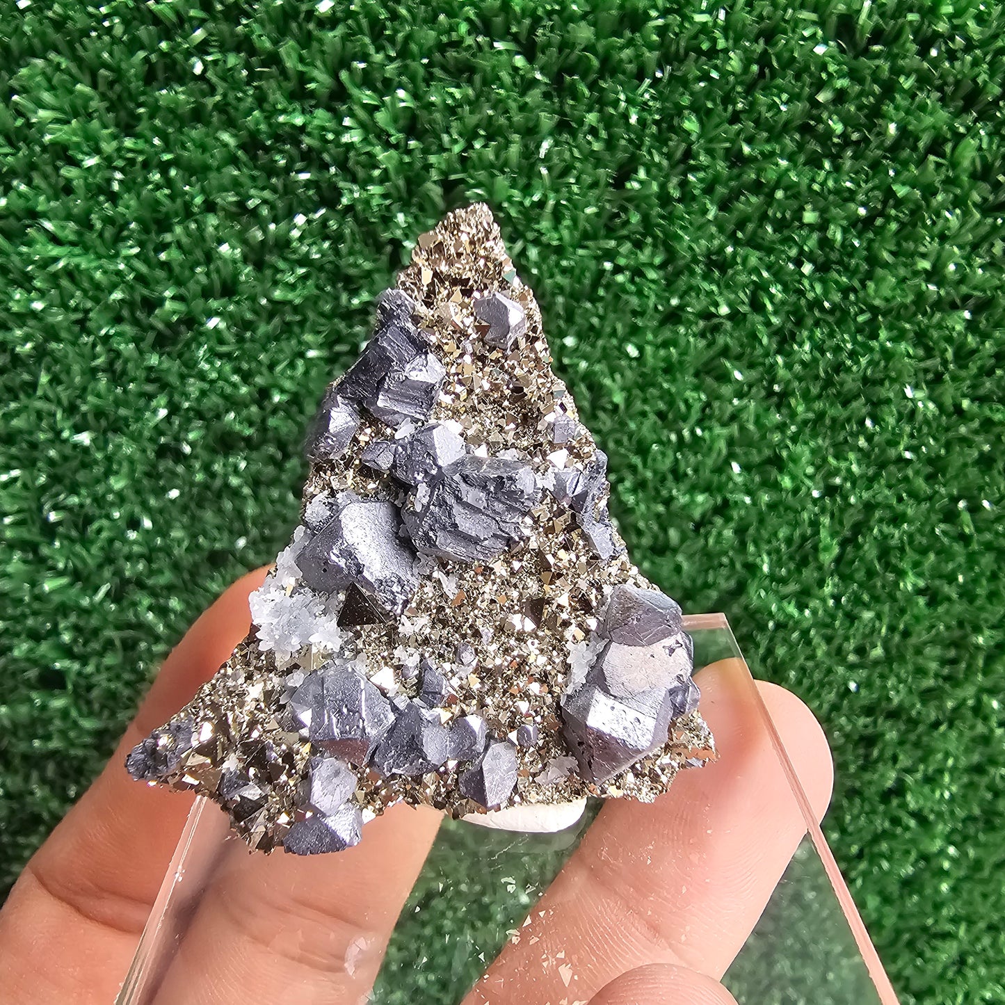 Galena with Pyrite octahedral