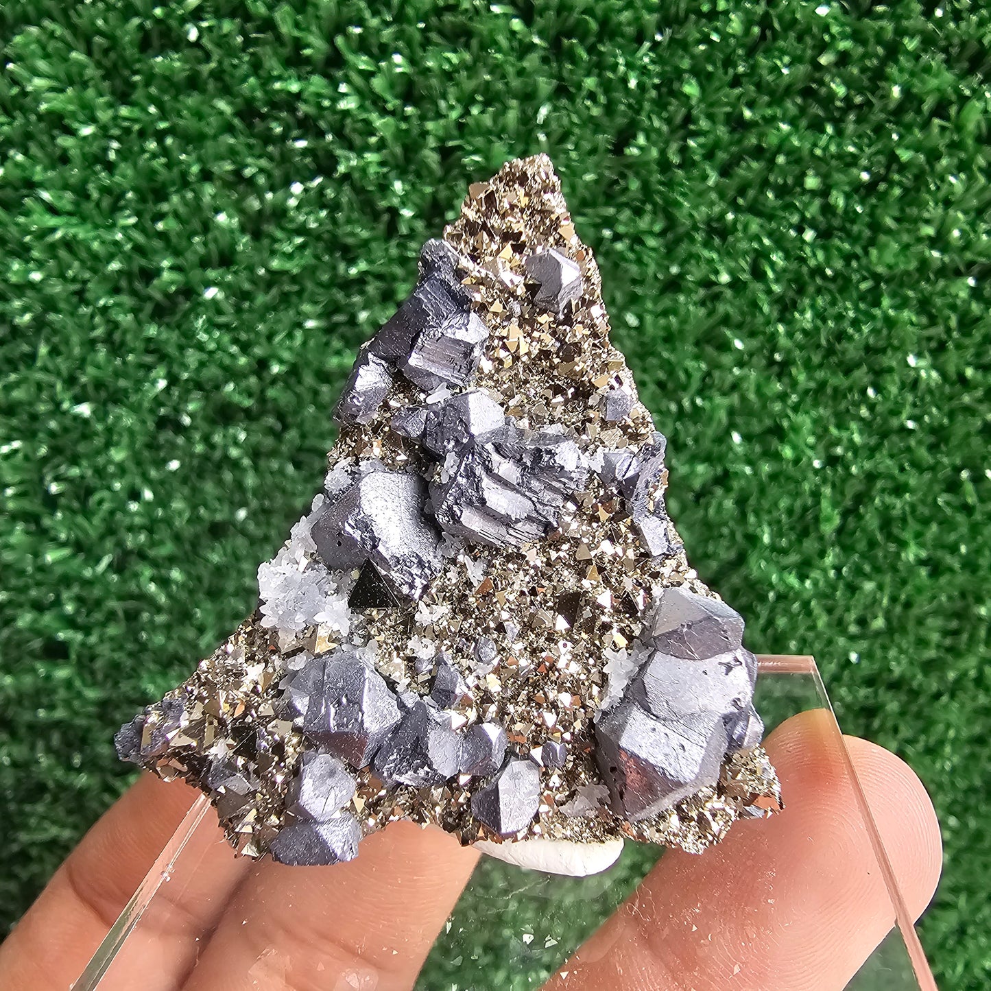 Galena with Pyrite octahedral