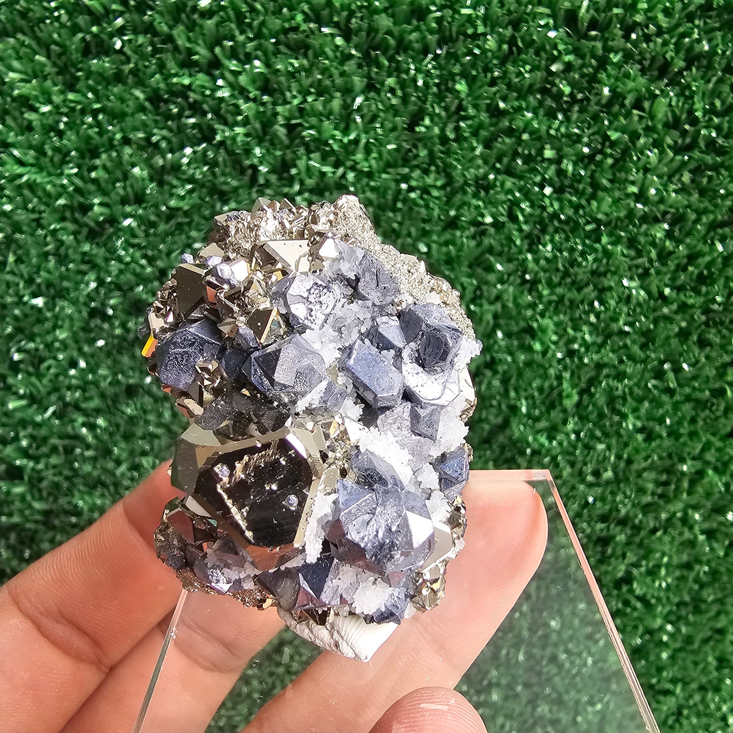 Galena with Pyrite octahedral