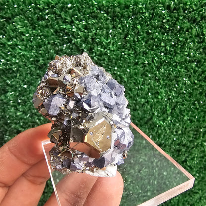 Galena with Pyrite octahedral