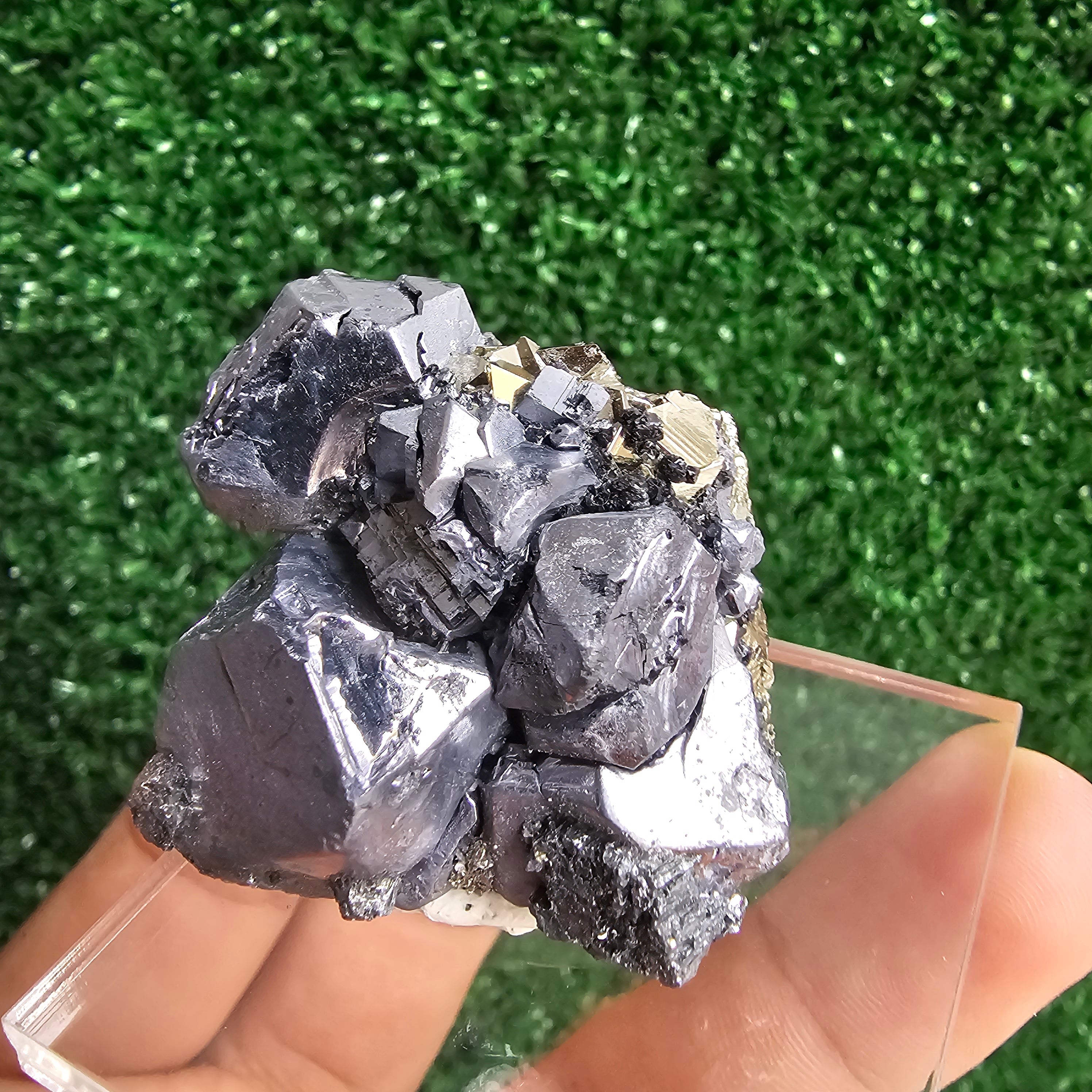 Galena with Pyrite octahedral