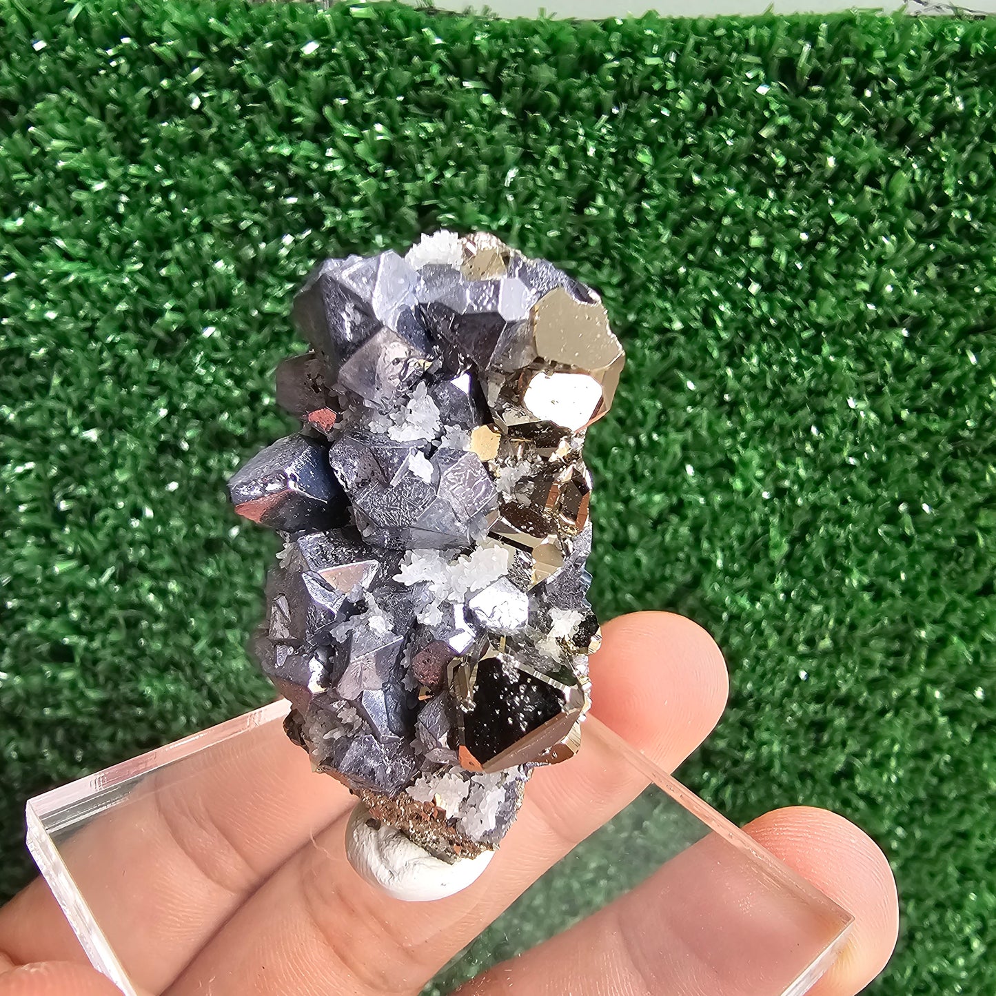 Galena with Pyrite octahedral