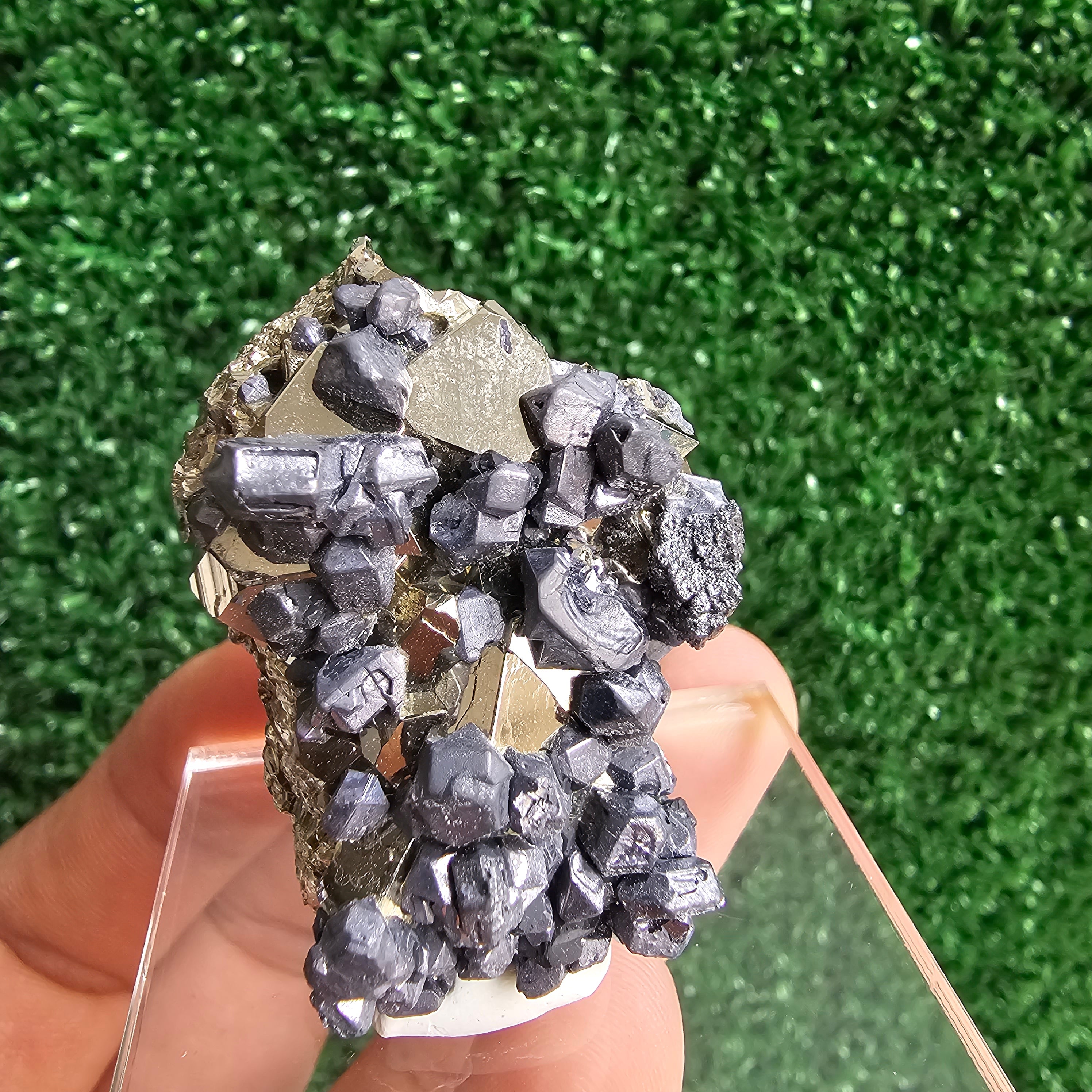 Galena with Pyrite octahedral