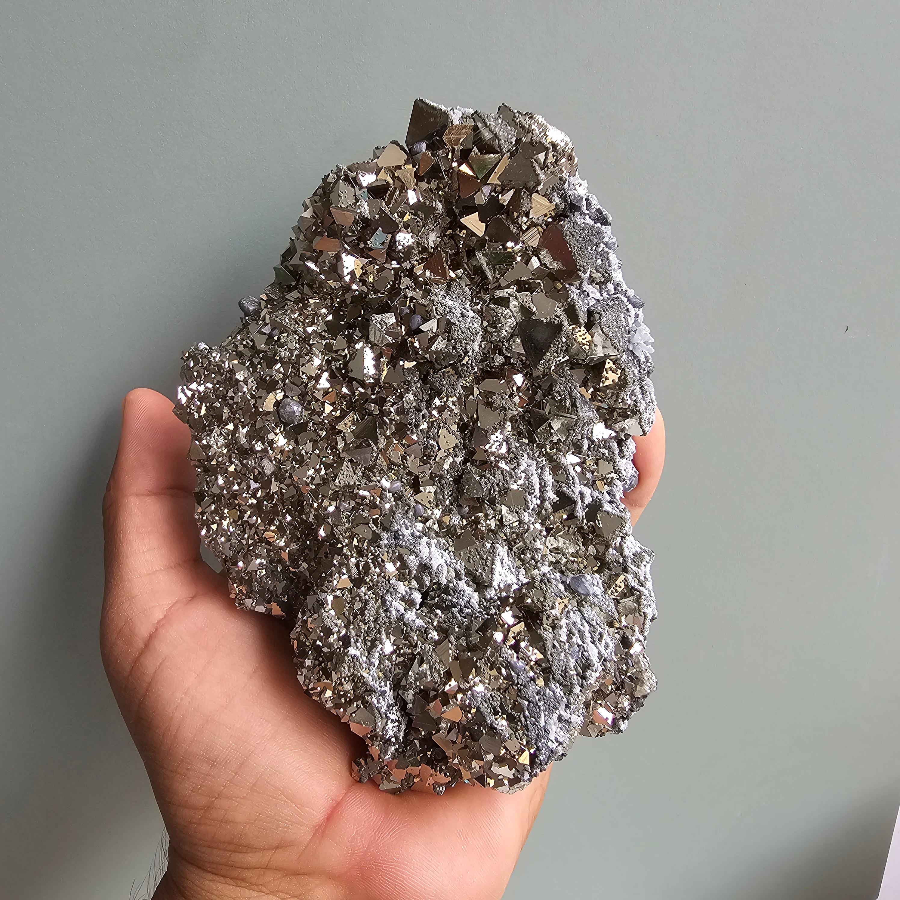 Galena with Pyrite octahedral