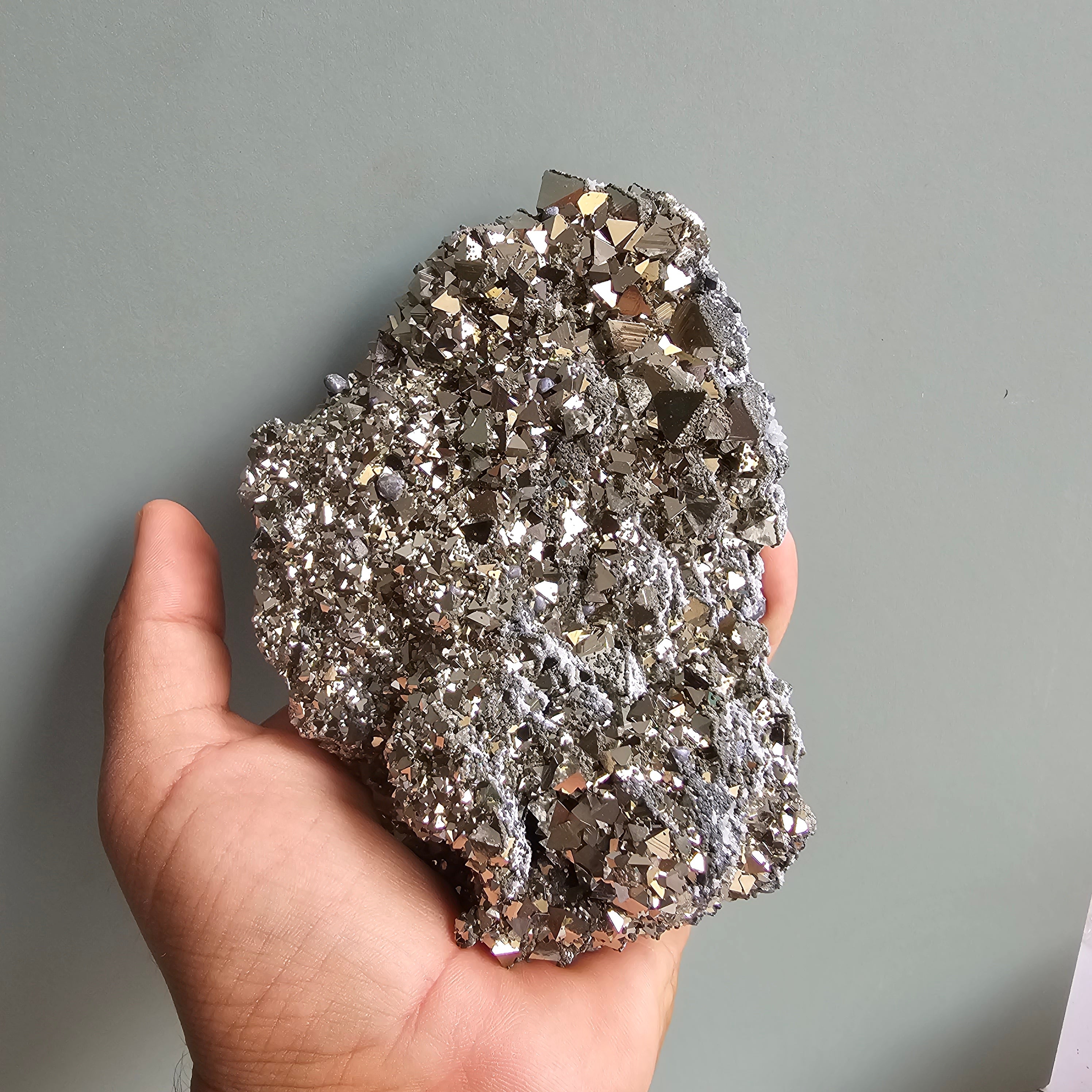 Galena with Pyrite octahedral