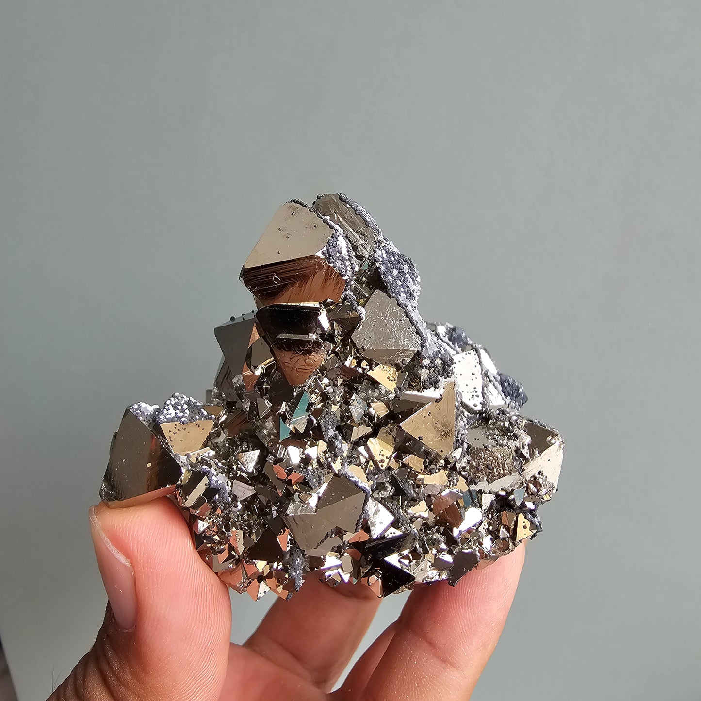 Galena with Pyrite octahedral