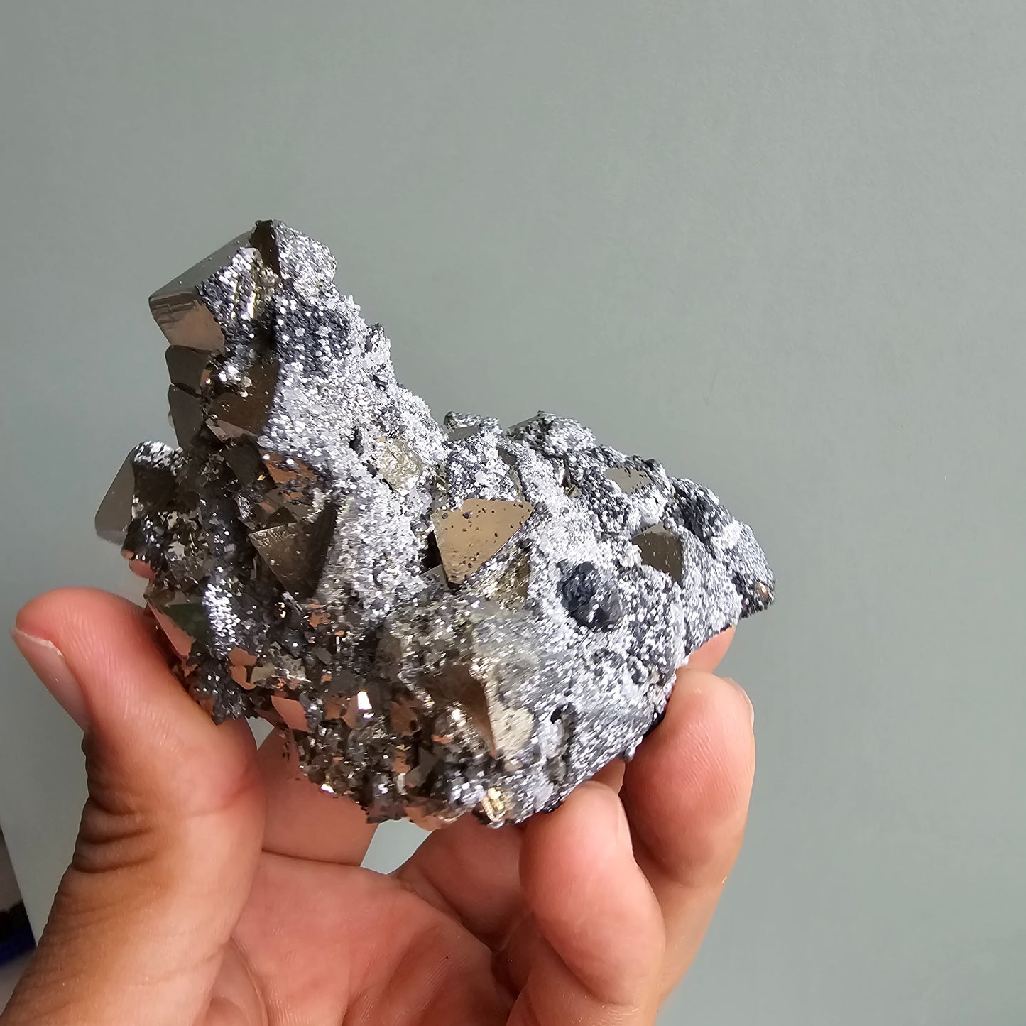 Galena with Pyrite octahedral