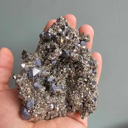 Galena with Pyrite octahedral