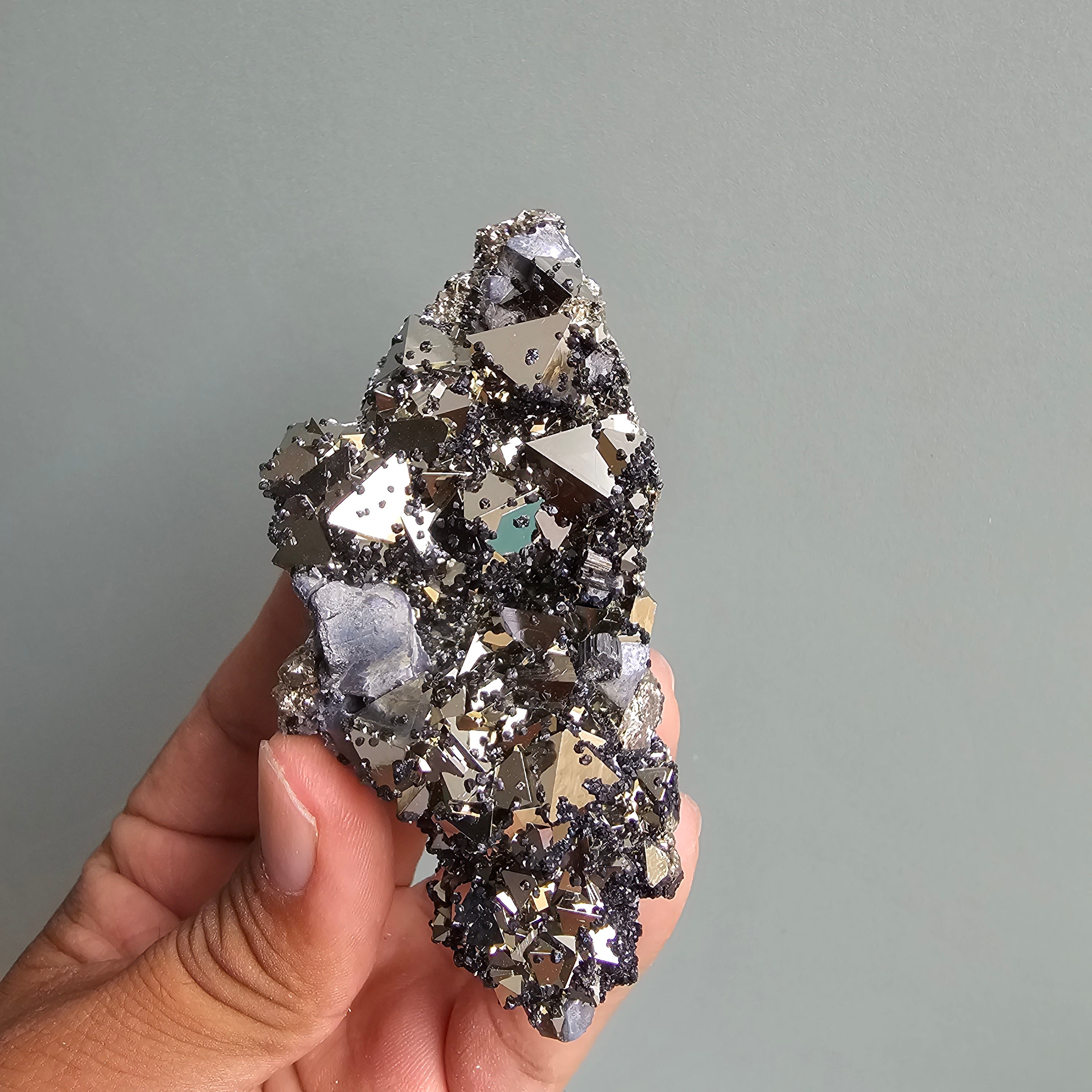 Galena with Pyrite octahedral