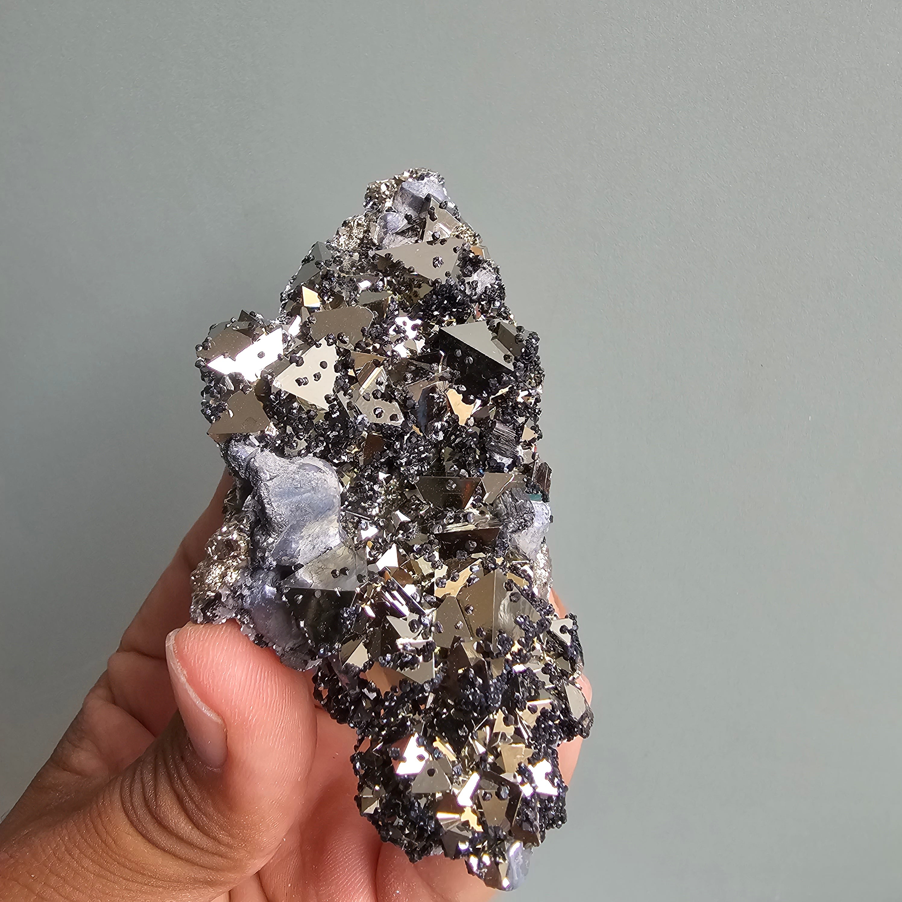 Galena with Pyrite octahedral