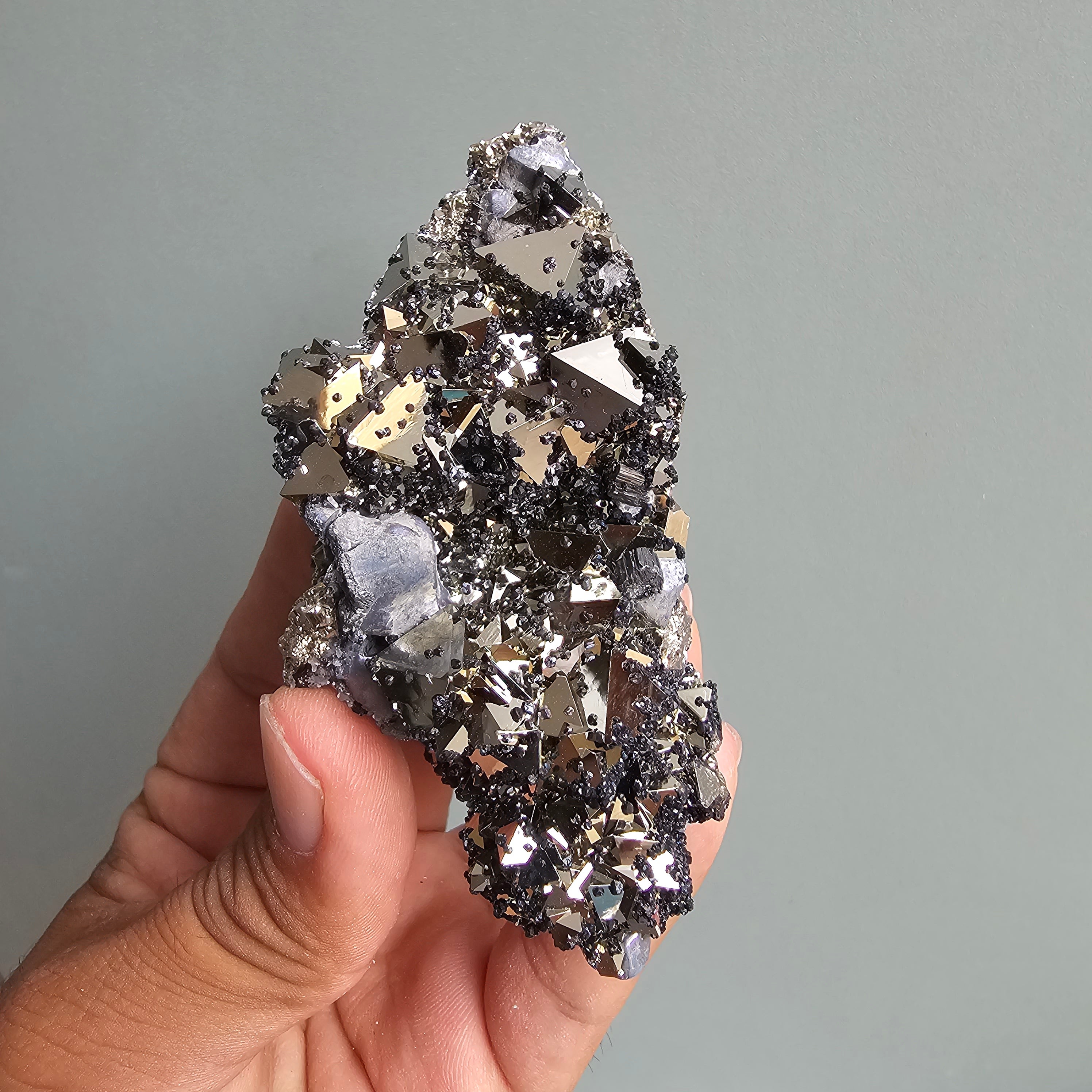 Galena with Pyrite octahedral