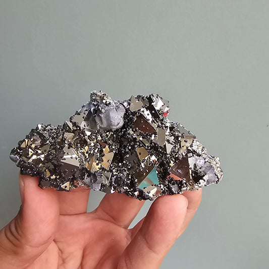 Galena with Pyrite octahedral