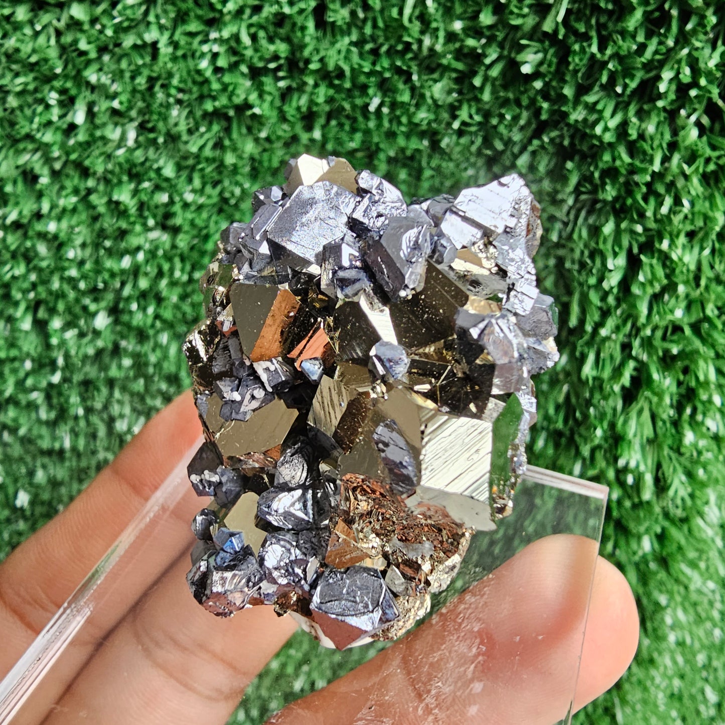 Galena with Pyrite octahedral