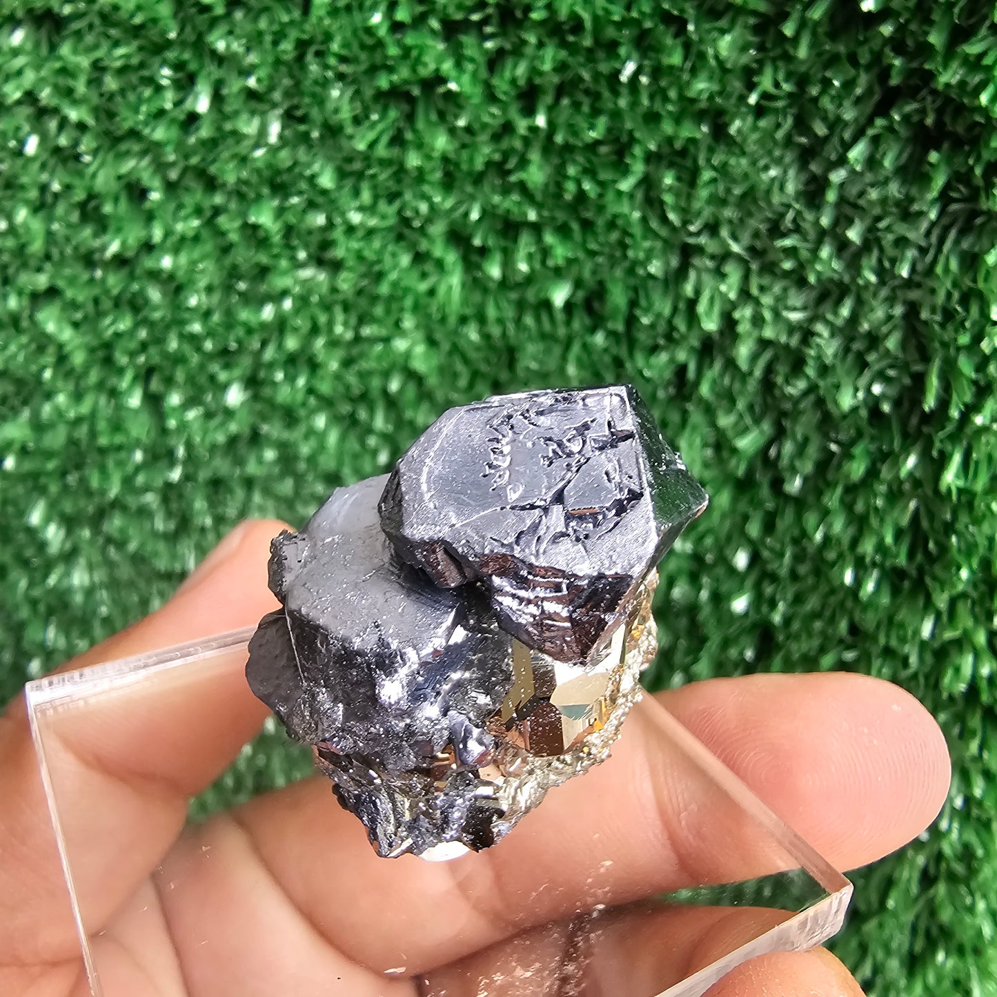 Galena with Pyrite octahedral