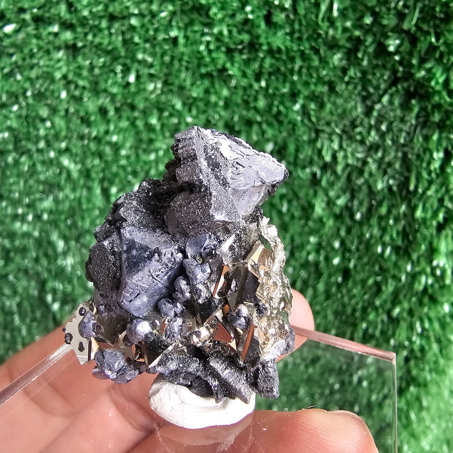 Galena with Pyrite octahedral