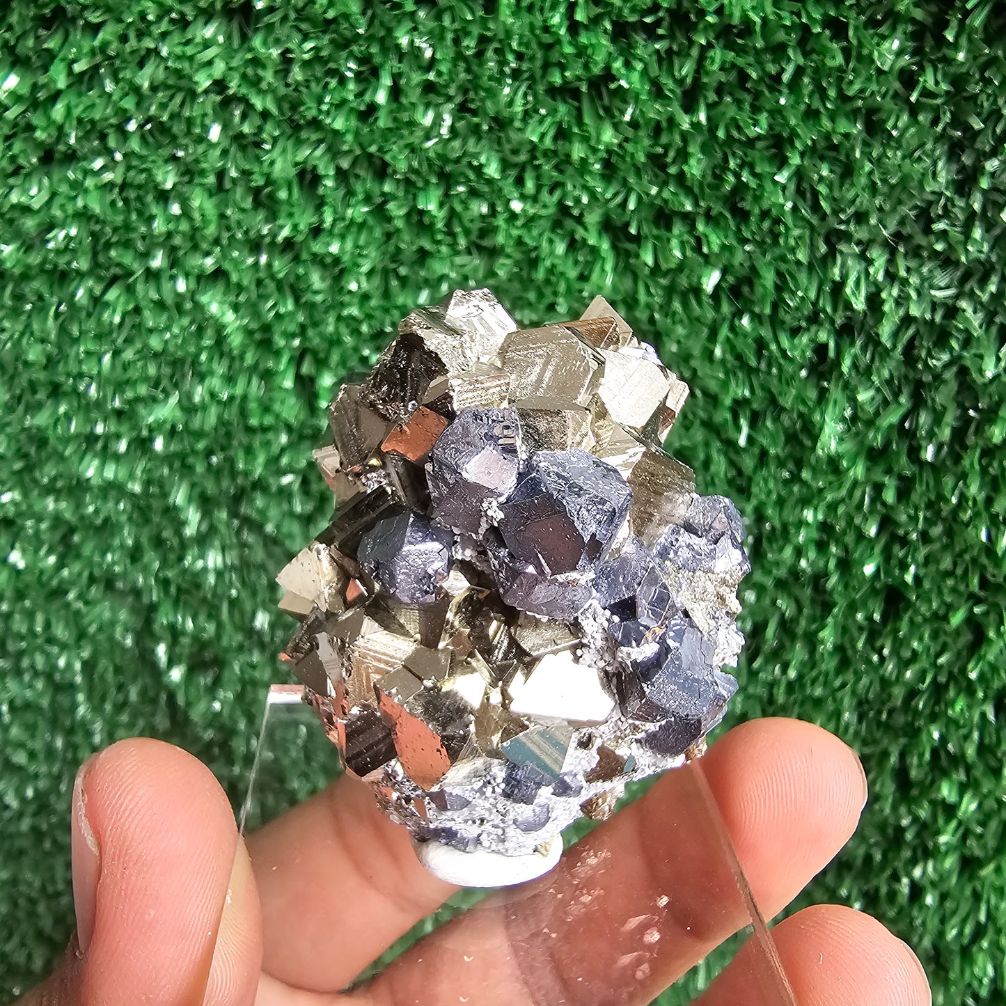 Galena with Pyrite octahedral