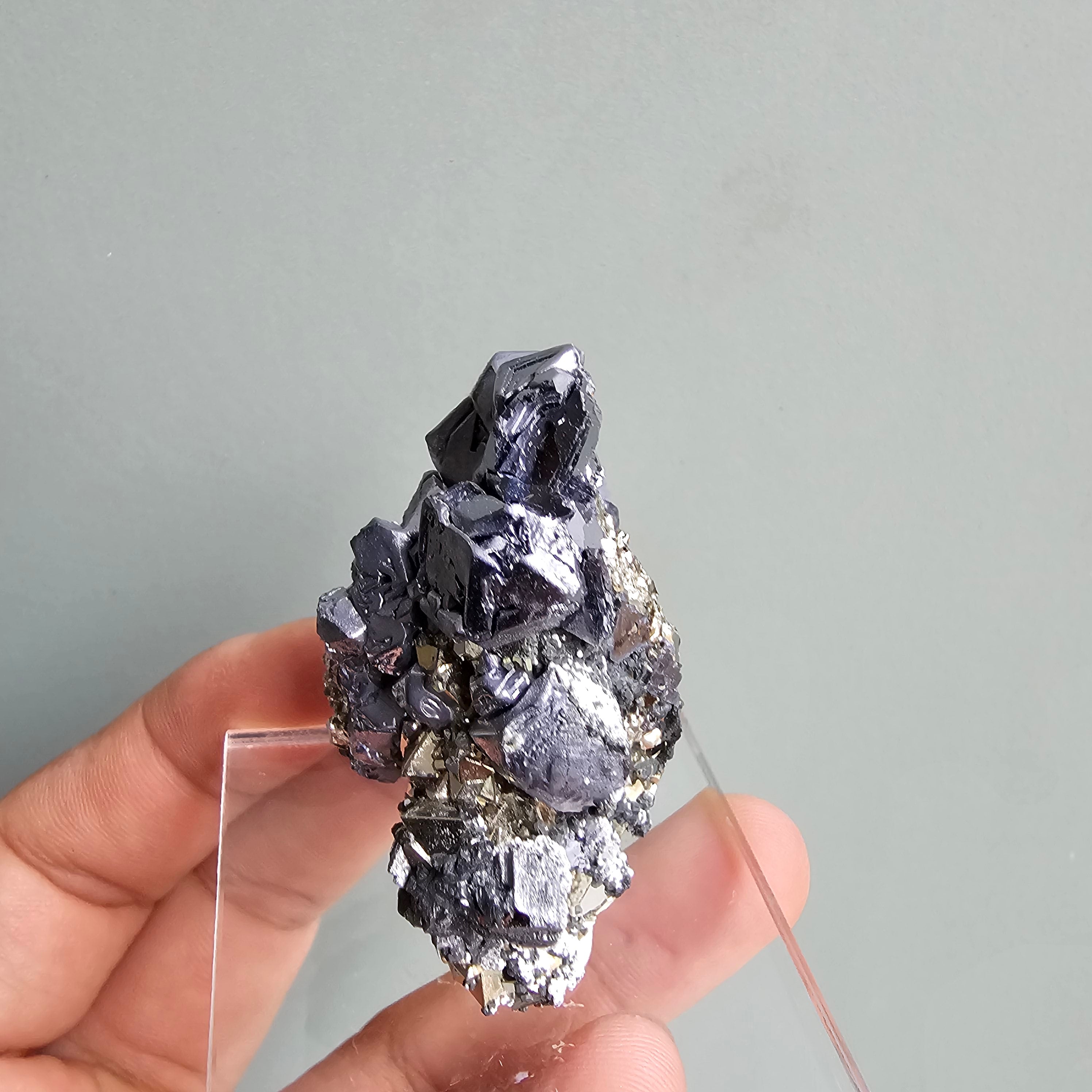 Galena with Pyrite octahedral