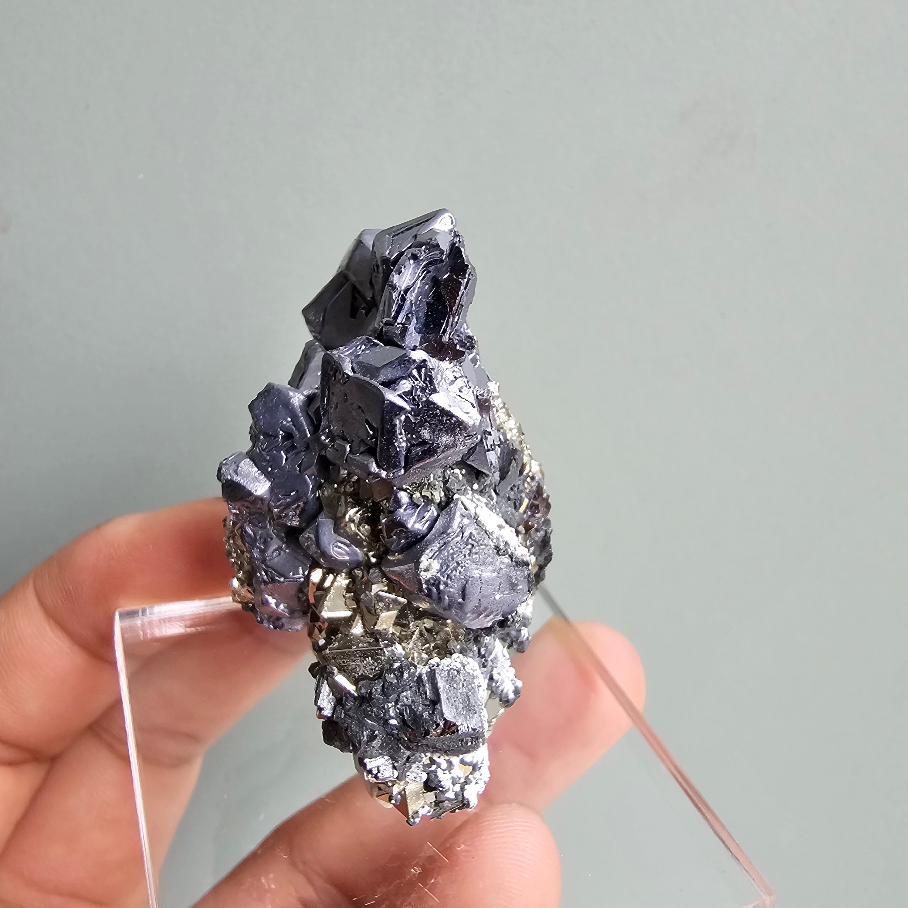 Galena with Pyrite octahedral