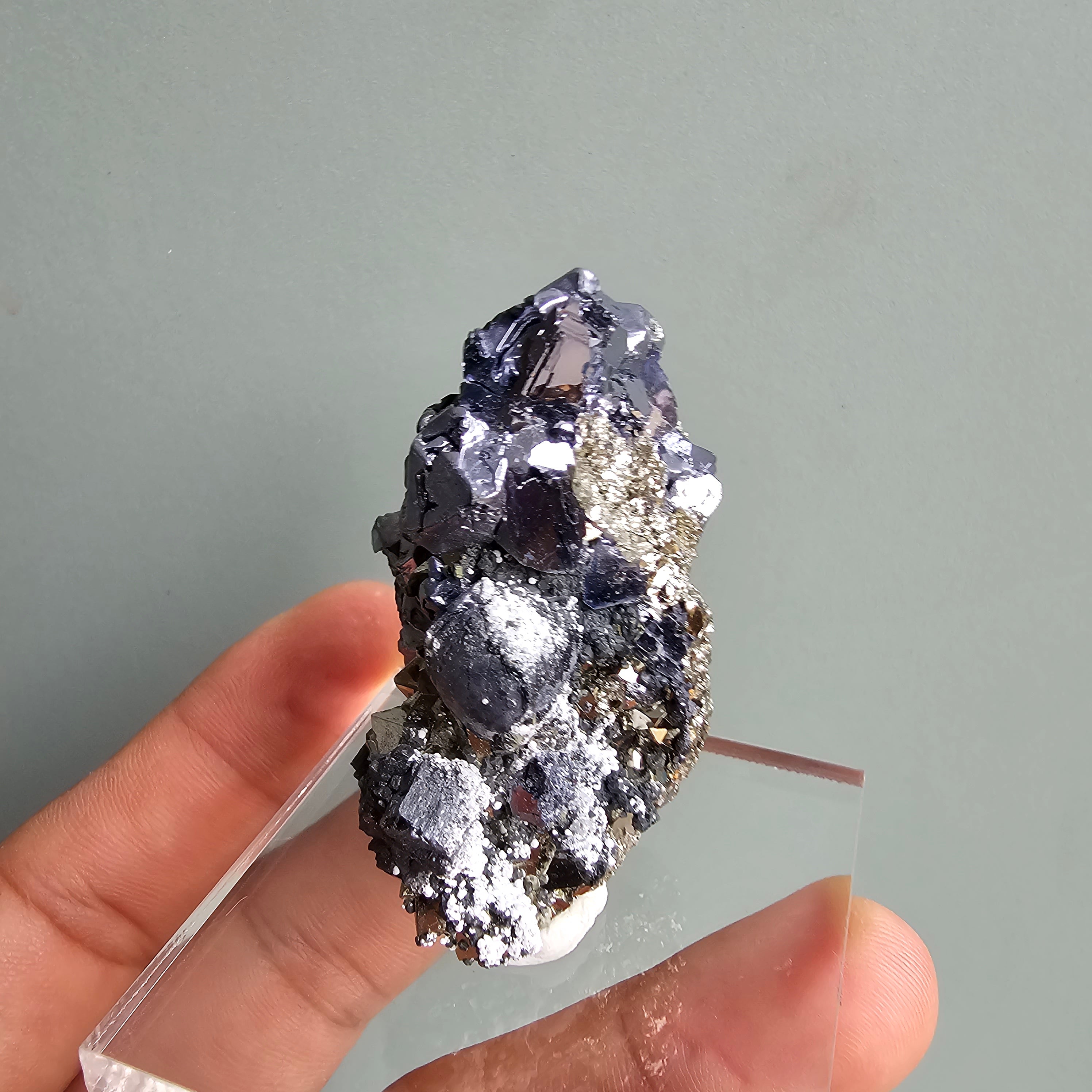 Galena with Pyrite octahedral