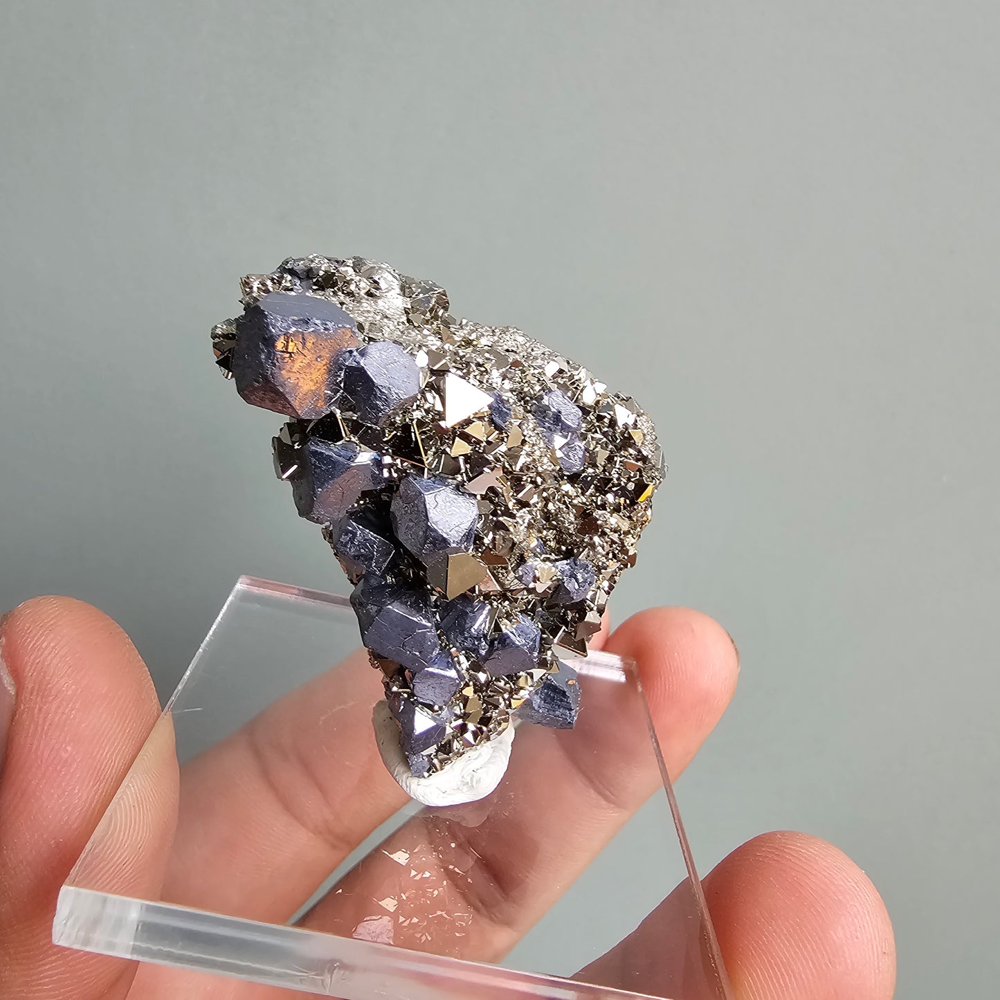 Galena with Pyrite octahedral