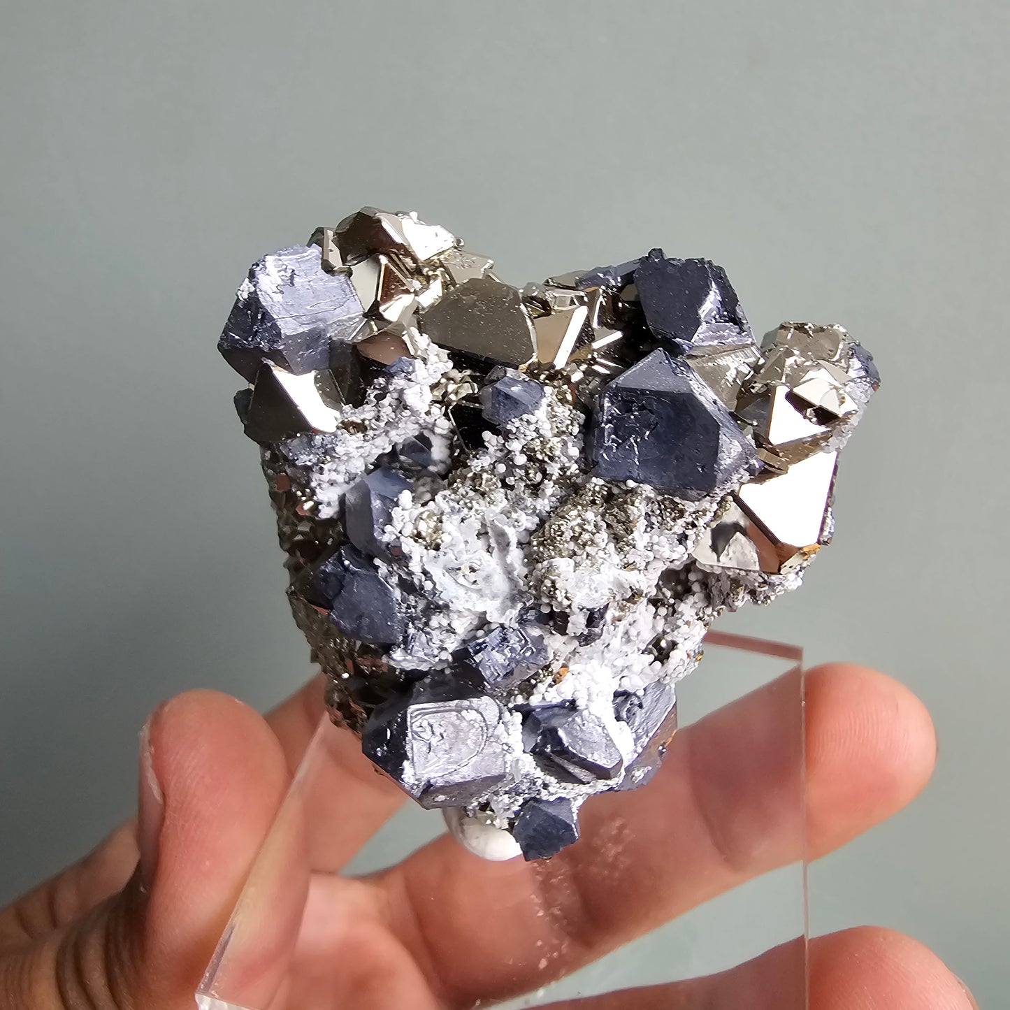 Galena with Pyrite octahedral