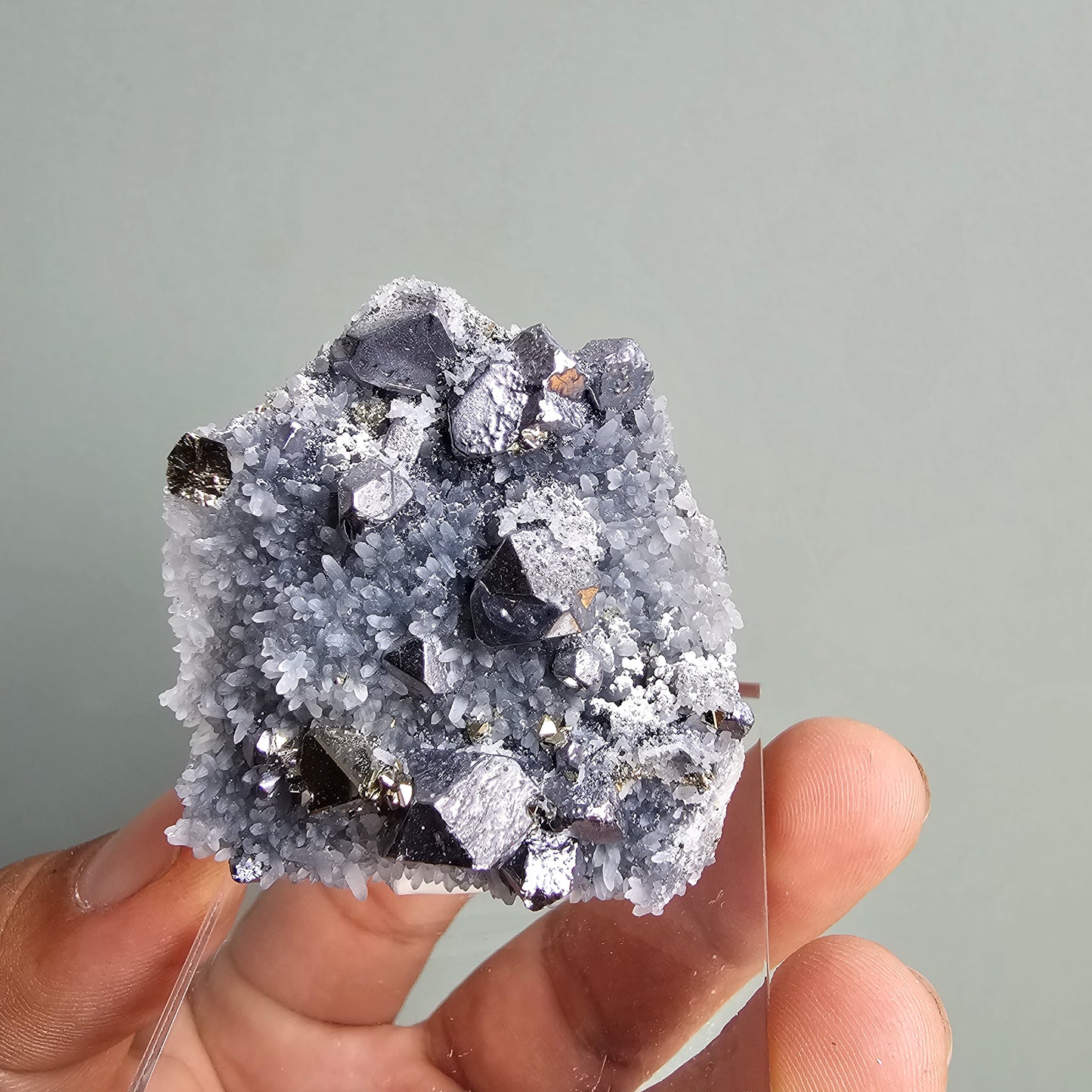 Galena with Pyrite octahedral