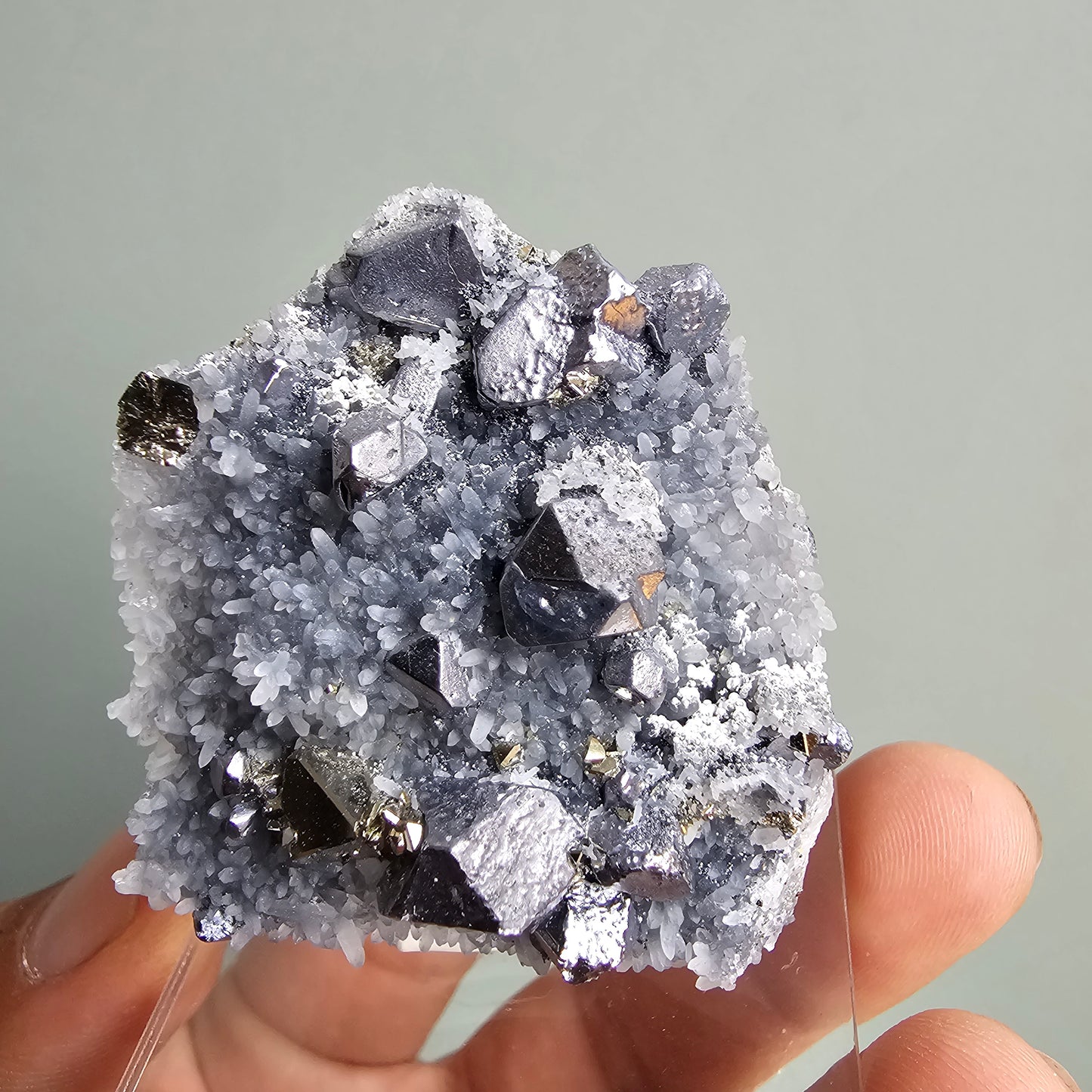 Galena with Pyrite octahedral