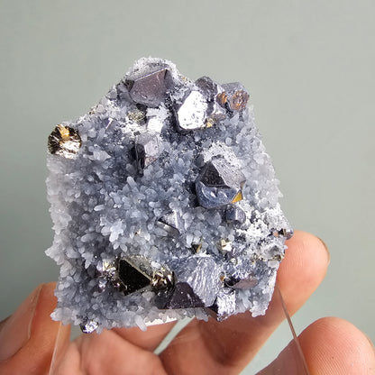 Galena with Pyrite octahedral