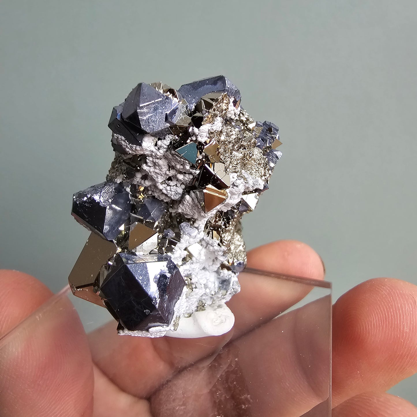 Galena with Pyrite octahedral