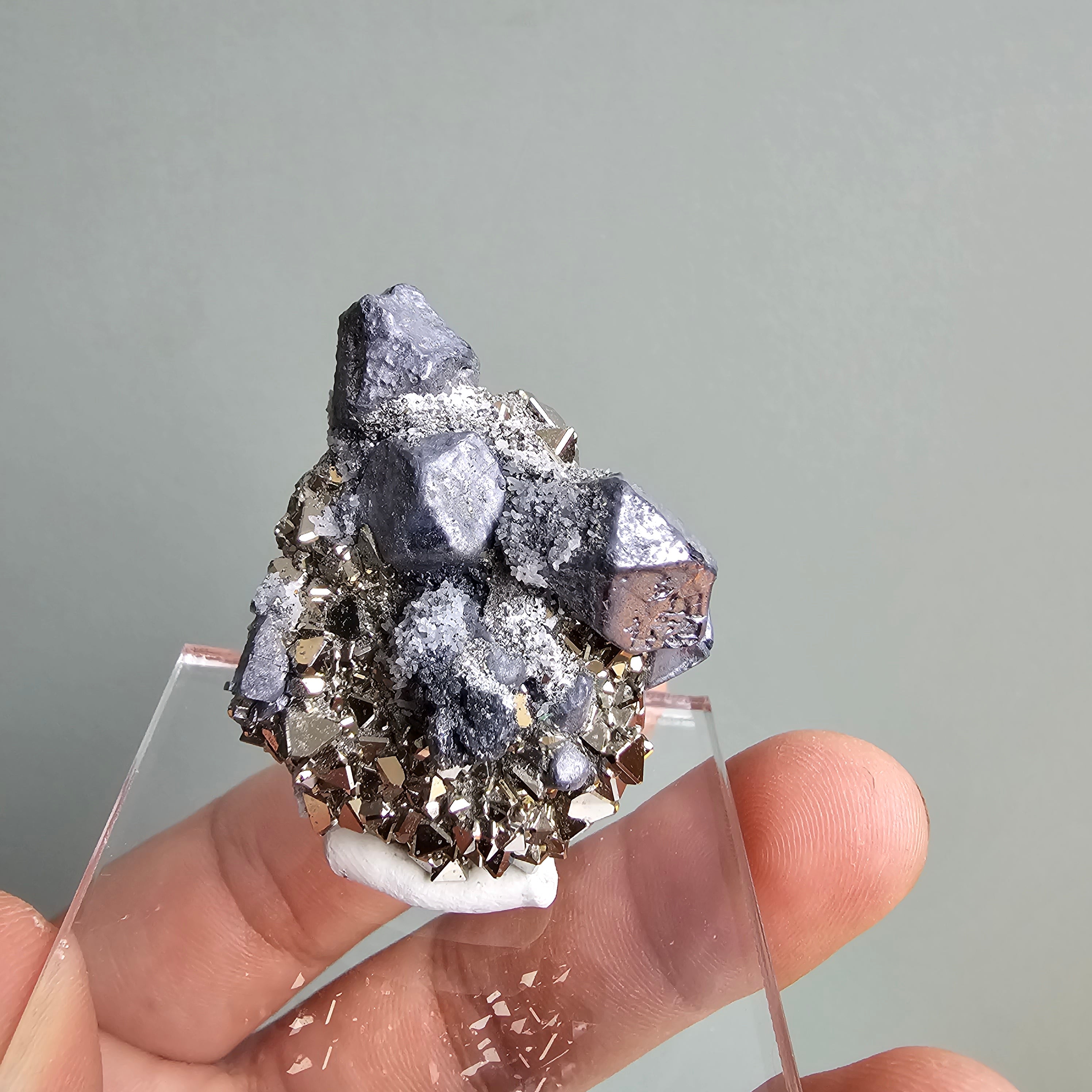 Galena with Pyrite octahedral