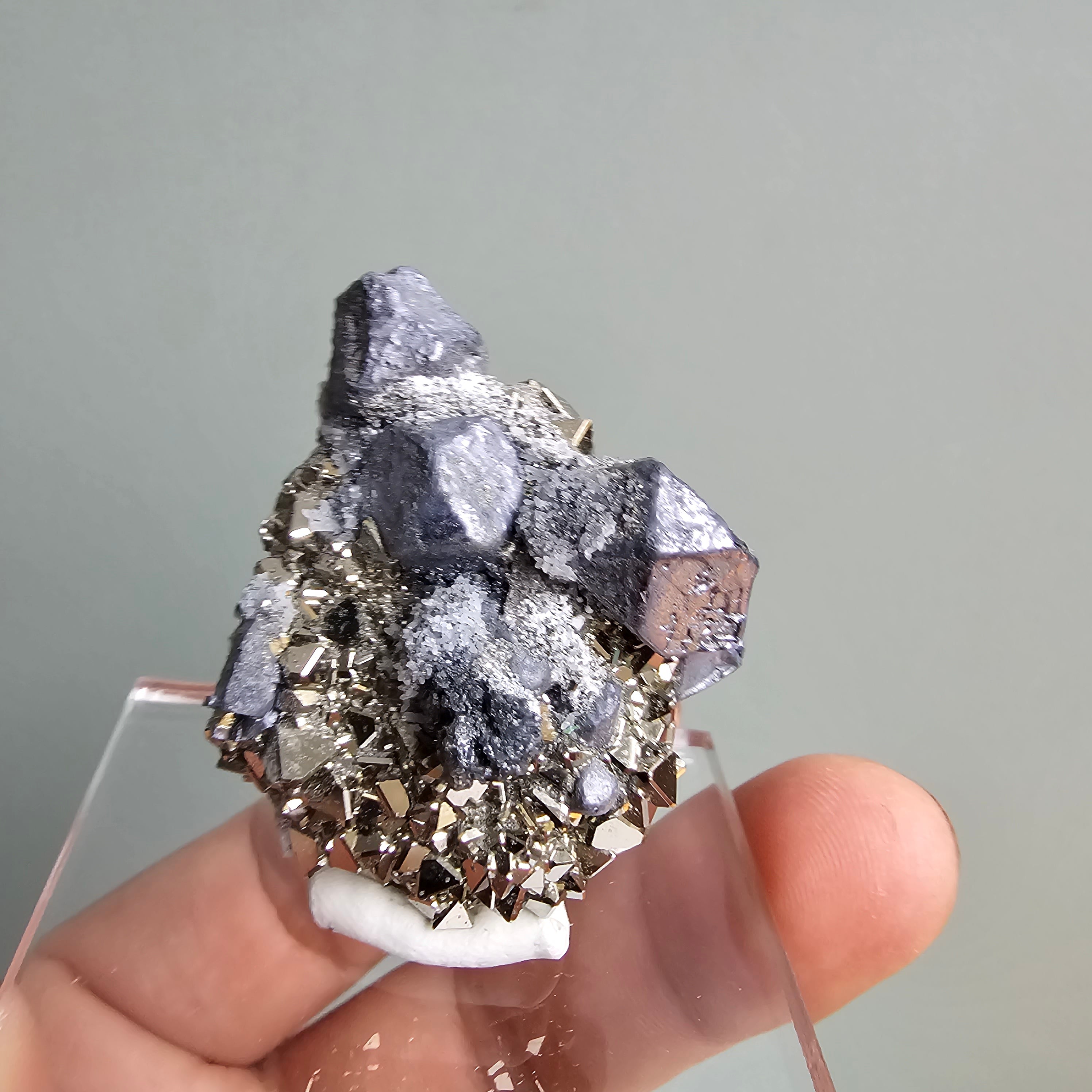 Galena with Pyrite octahedral