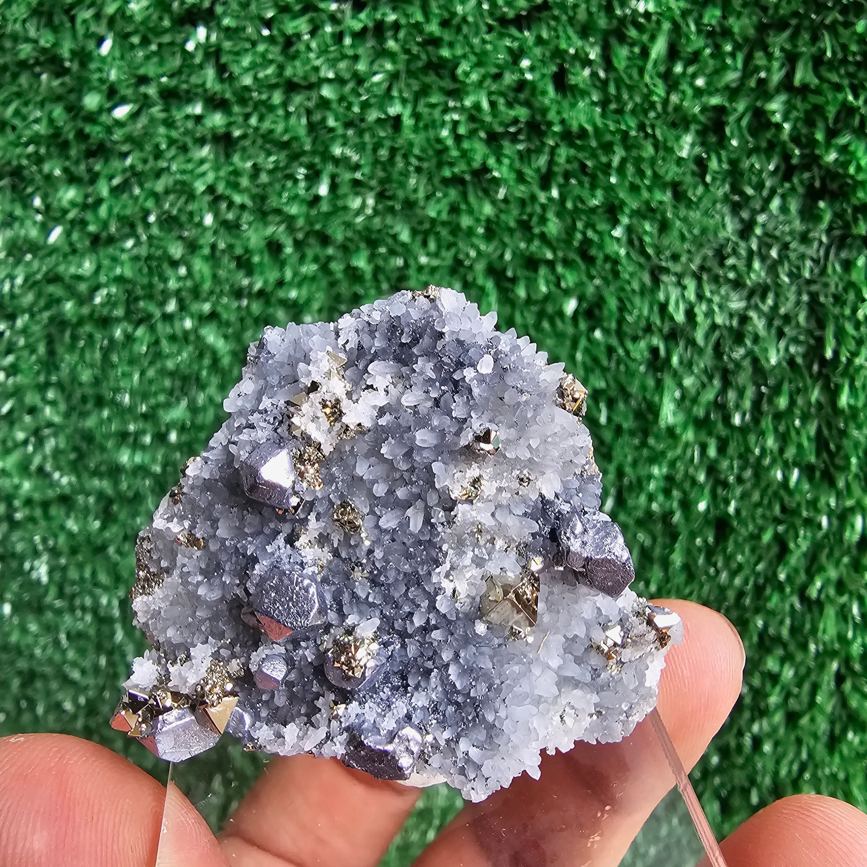 Galena with Pyrite octahedral