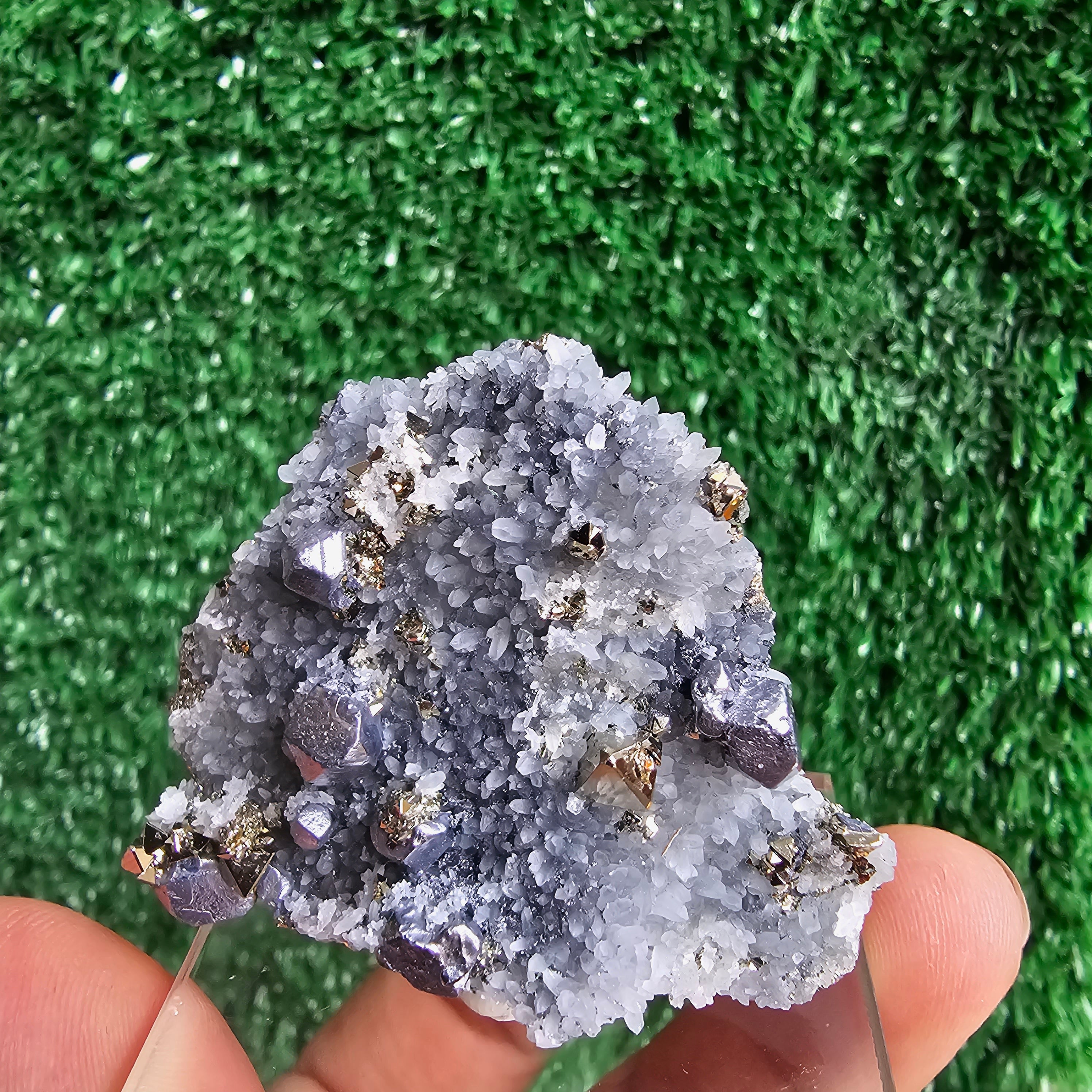 Galena with Pyrite octahedral
