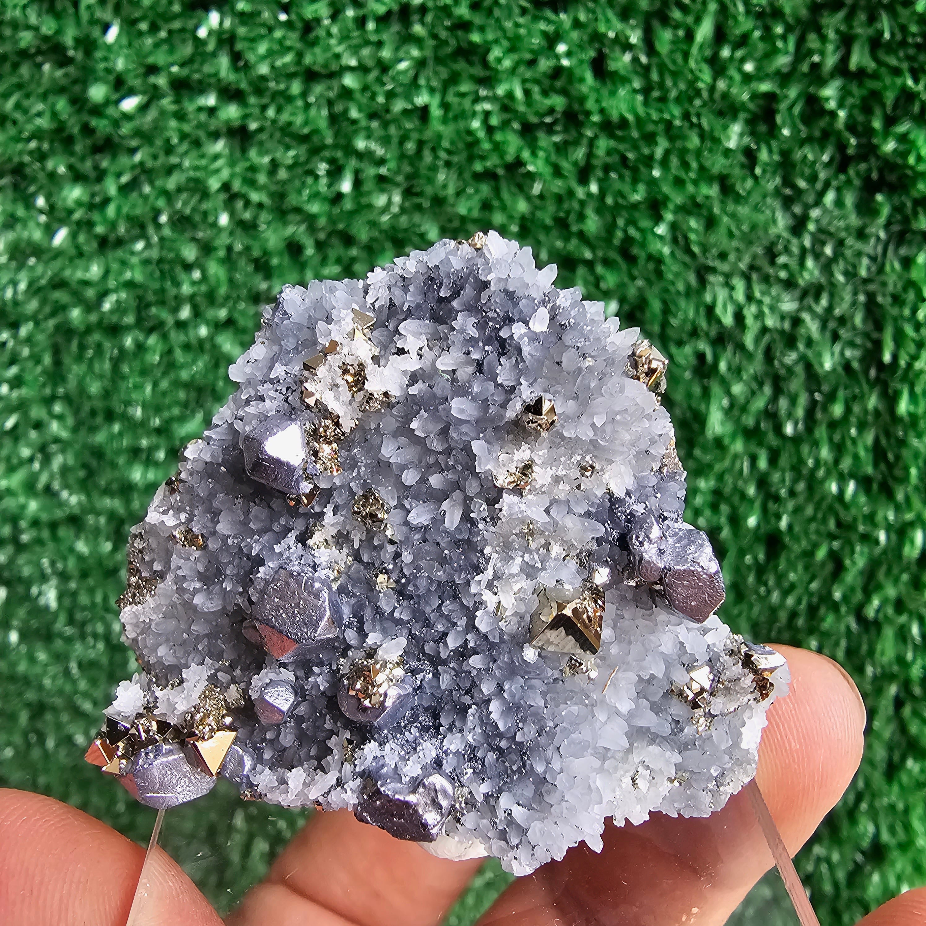 Galena with Pyrite octahedral