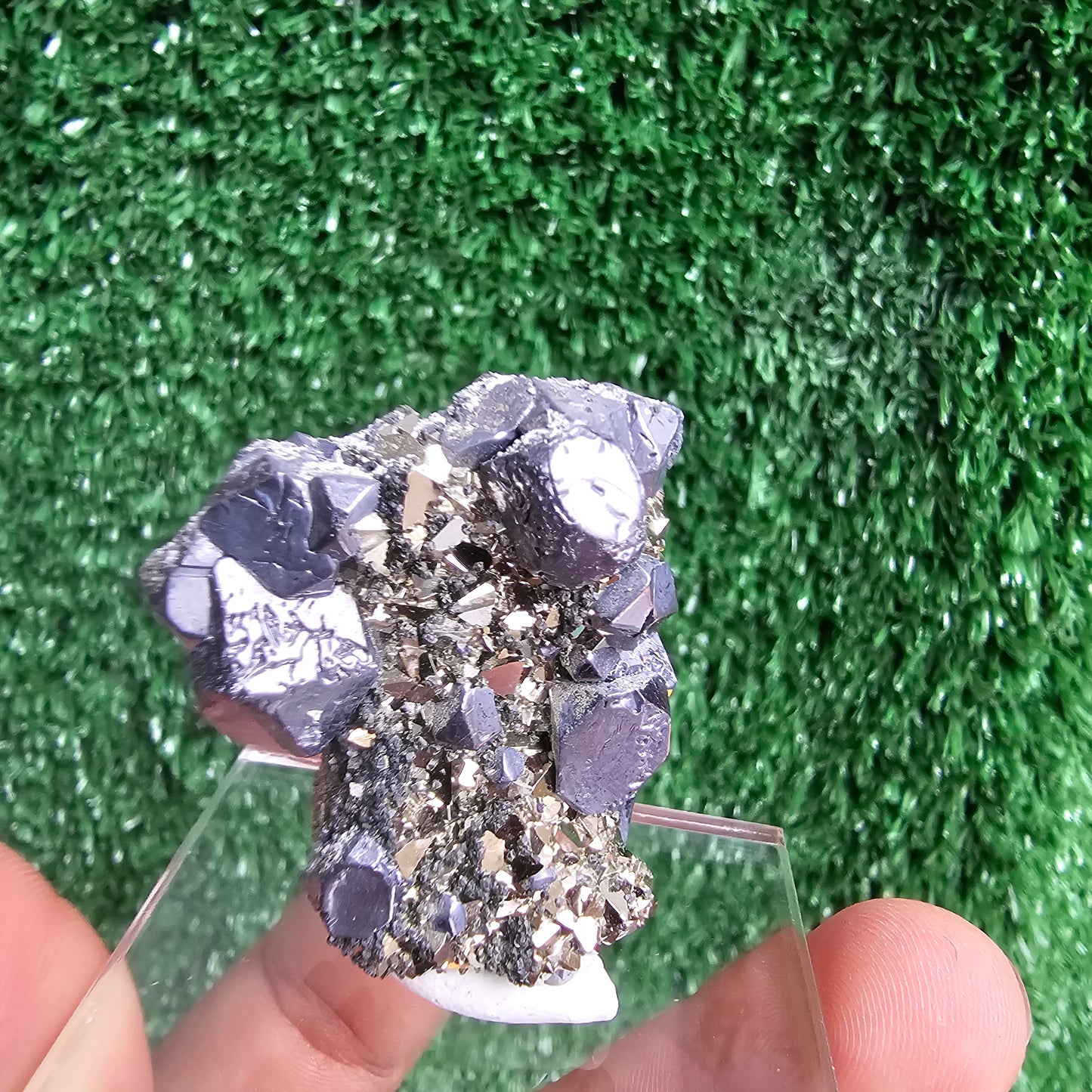 Galena with Pyrite octahedral