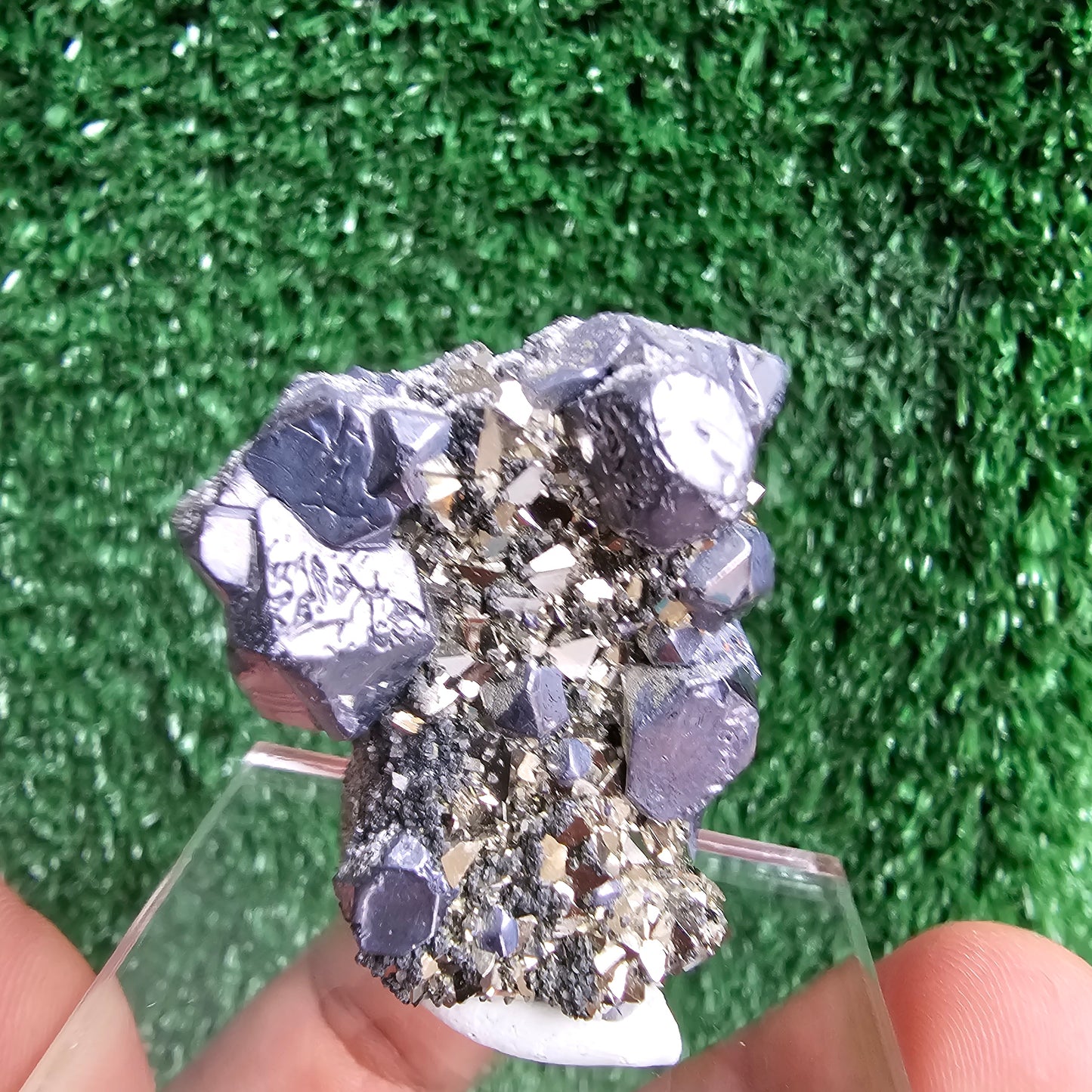 Galena with Pyrite octahedral