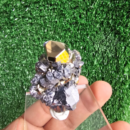 Galena with Pyrite octahedral