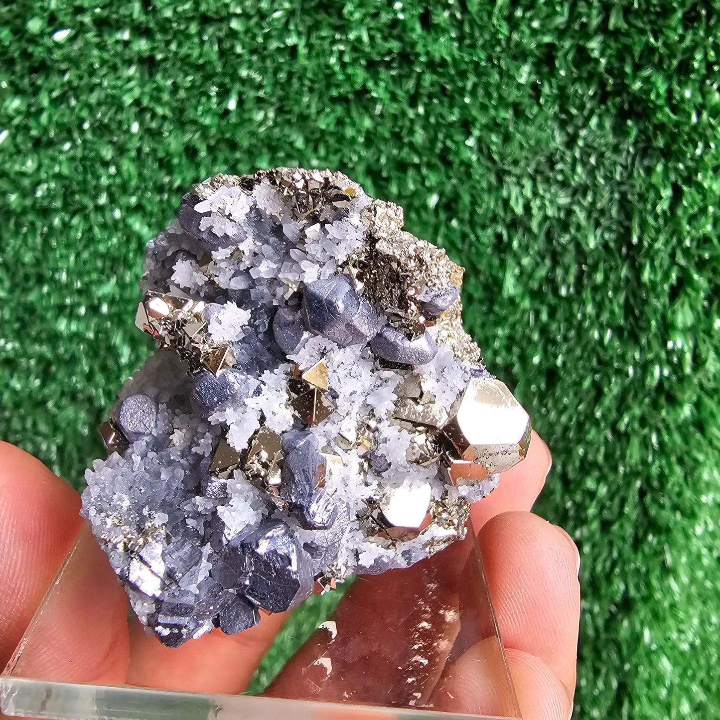 Galena with Pyrite octahedral